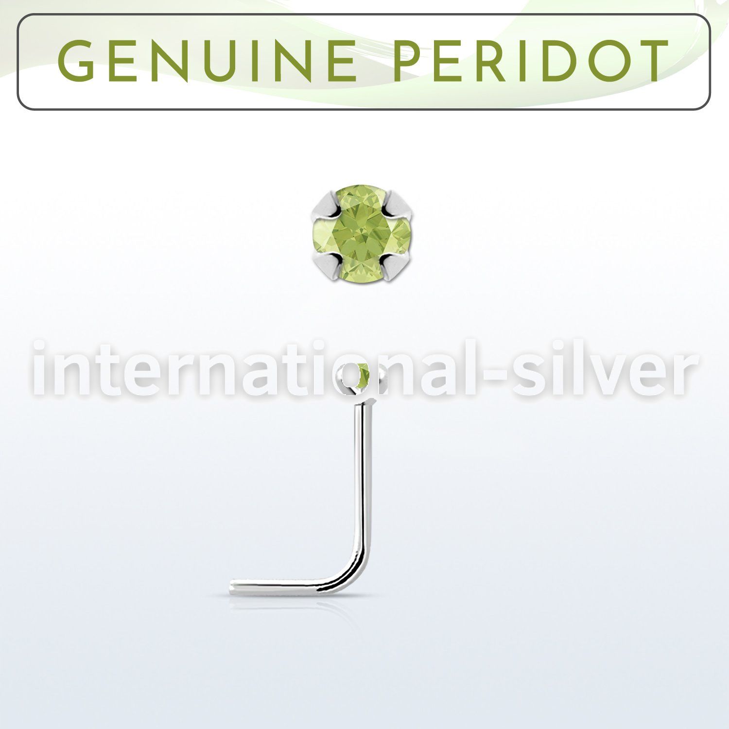 nspge4 l shape nose studs silver 925 nose