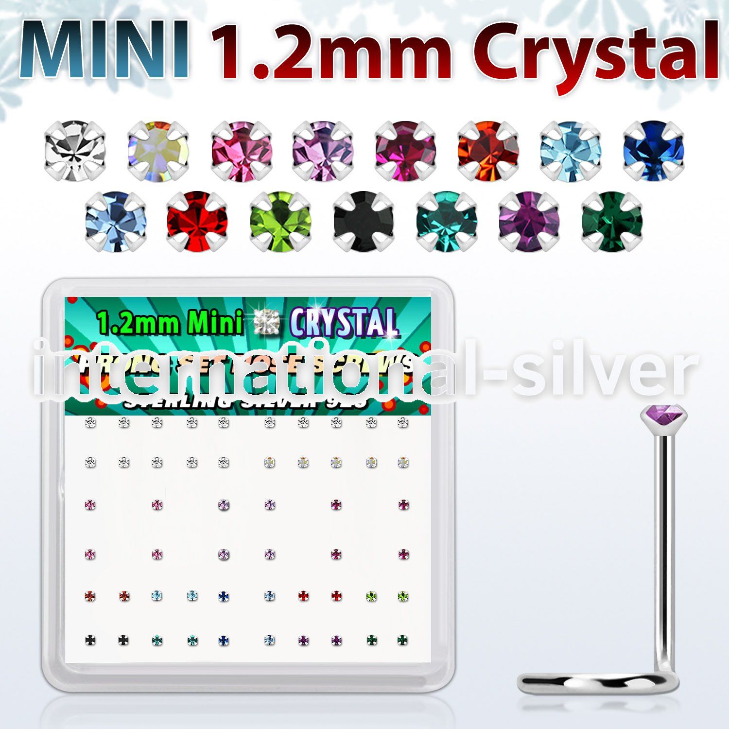 nwp5mx 925 silver nose screws and nose studs nose piercing