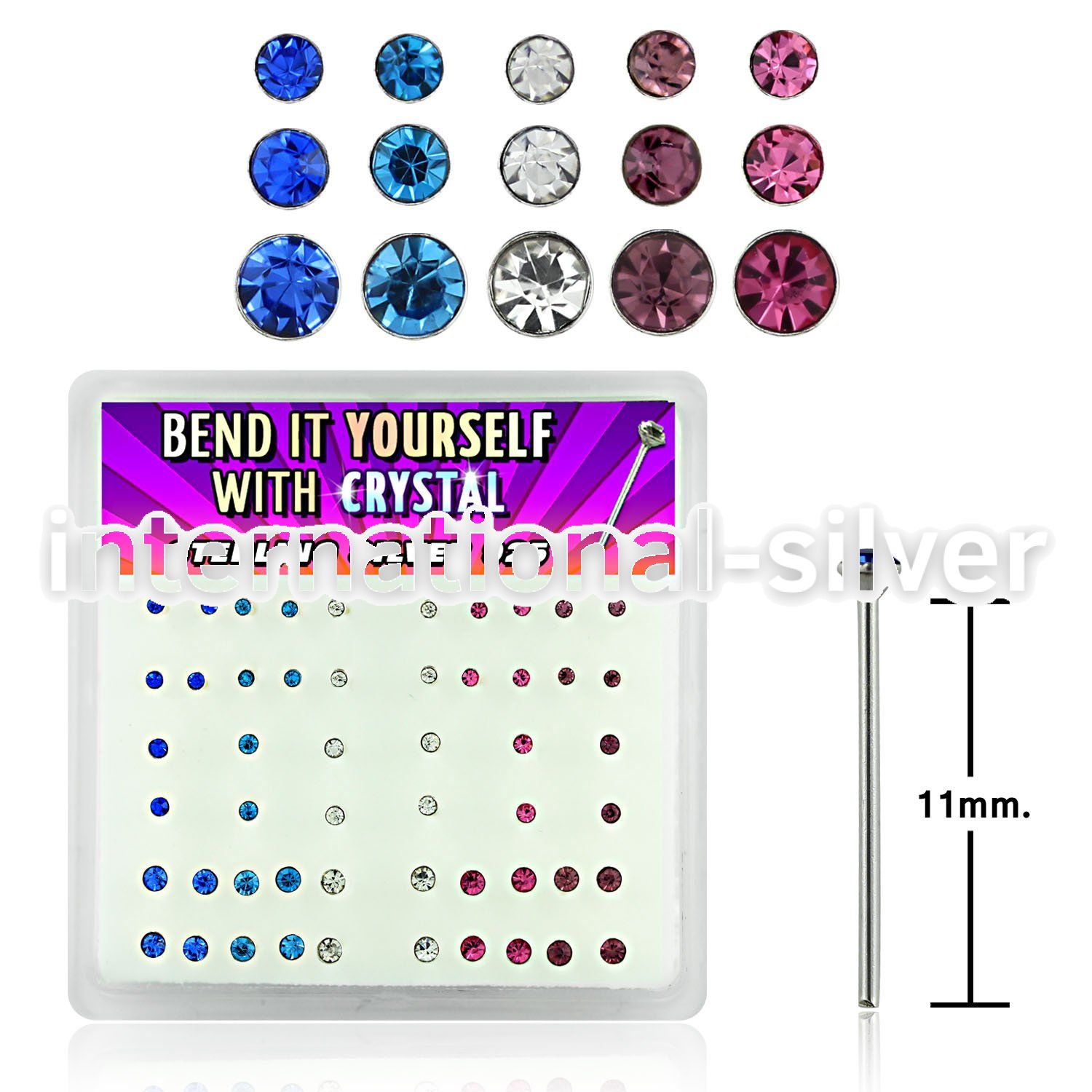 nybxmm2 bend it to fit nose studs silver 925 nose