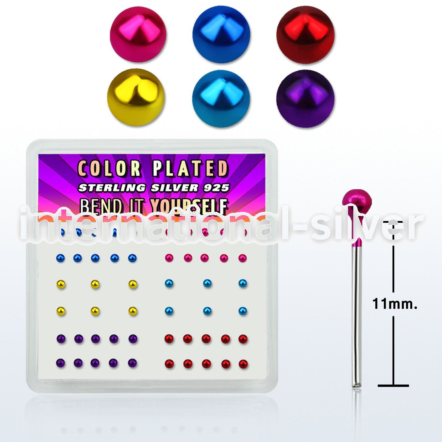 nymtbx2 bend it to fit nose studs silver 925 nose