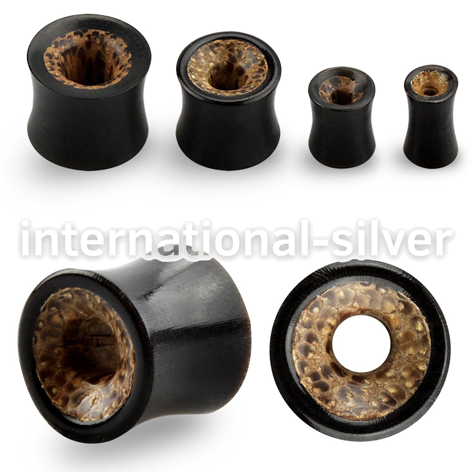 phbo tunnels gauges organic body jewelry ear lobe