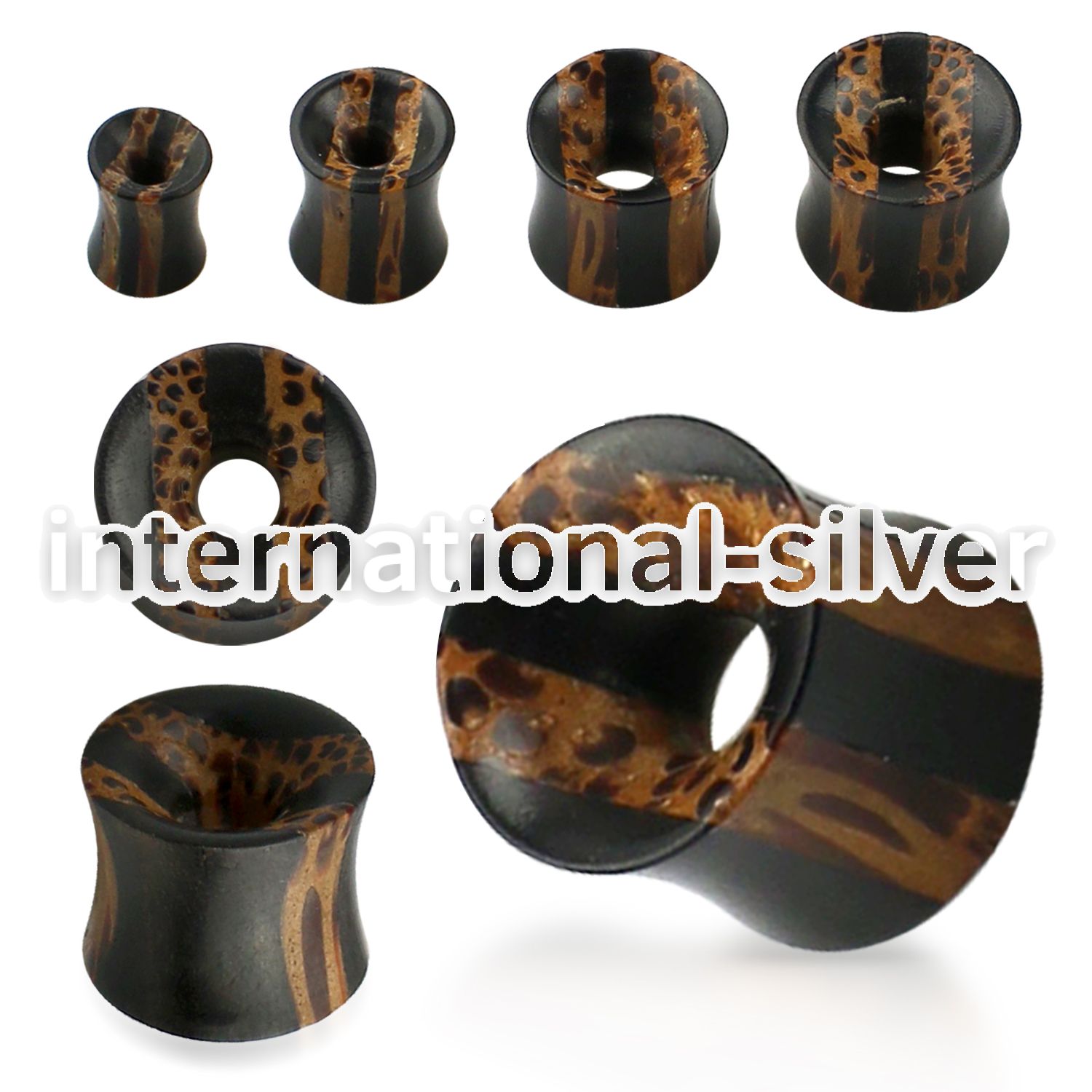 pkbo tunnels gauges organic body jewelry ear lobe