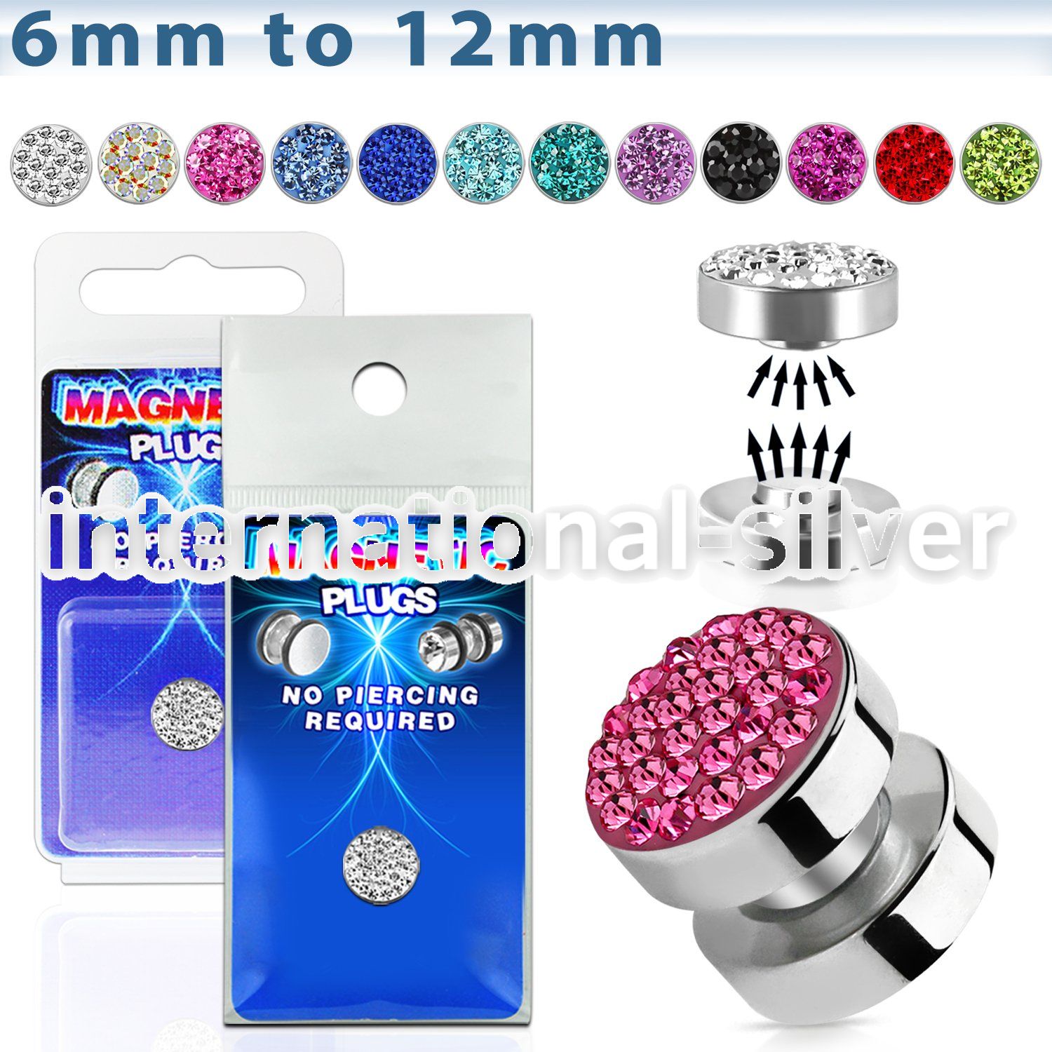 pkmp103 cheaters  illusion plugs and tapers surgical steel 316l belly button