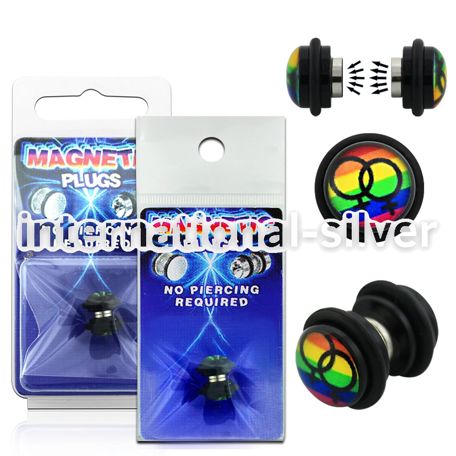 pkmp110 cheaters  illusion plugs and tapers acrylic body jewelry belly button