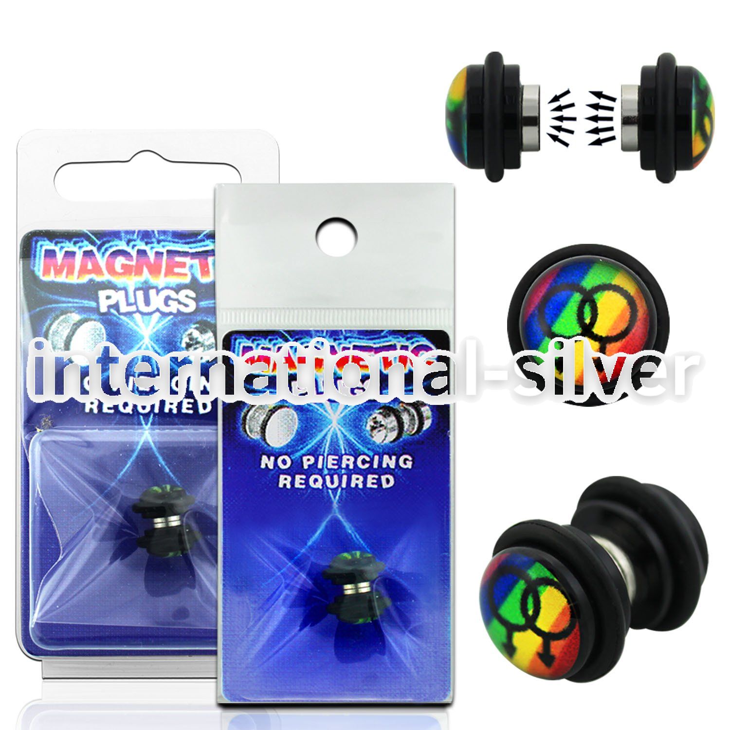 pkmp111 cheaters  illusion plugs and tapers acrylic body jewelry belly button