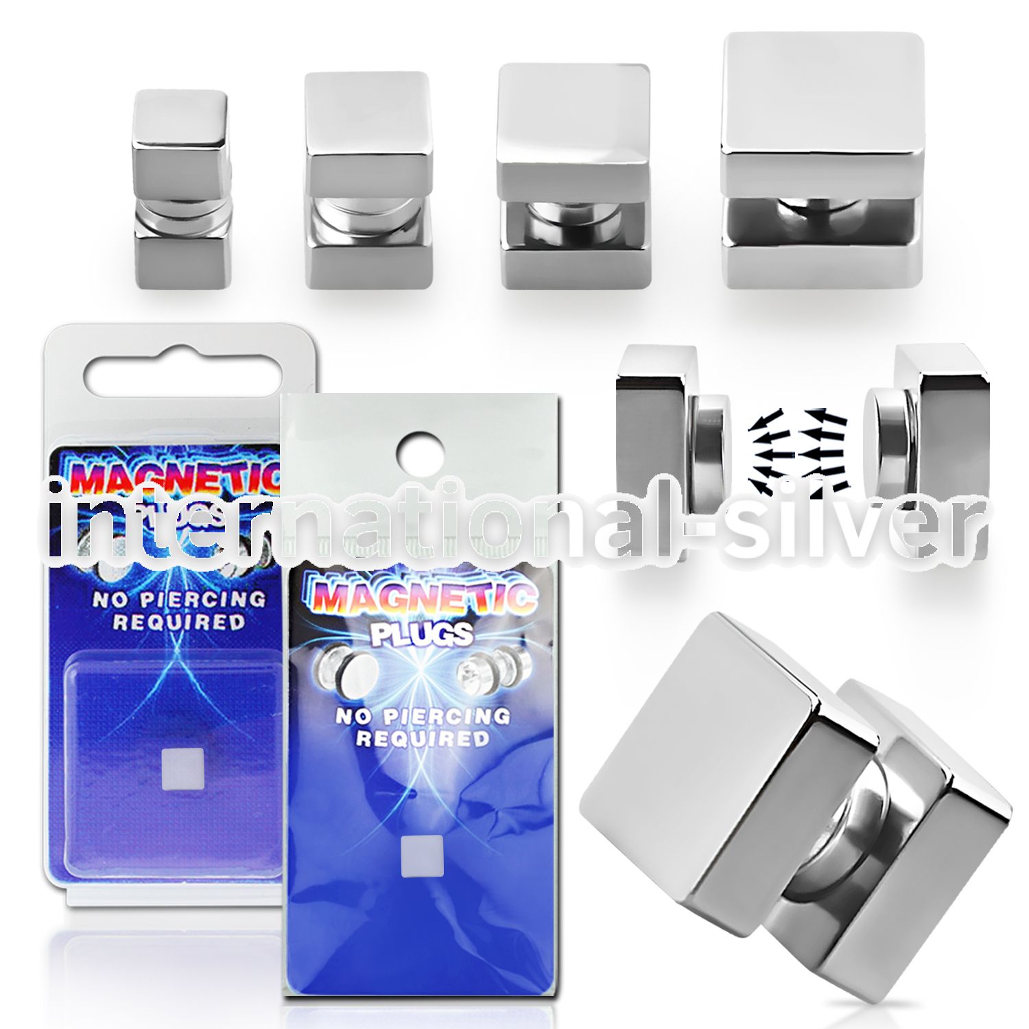 pkmp115 cheaters  illusion plugs and tapers surgical steel 316l ear lobe