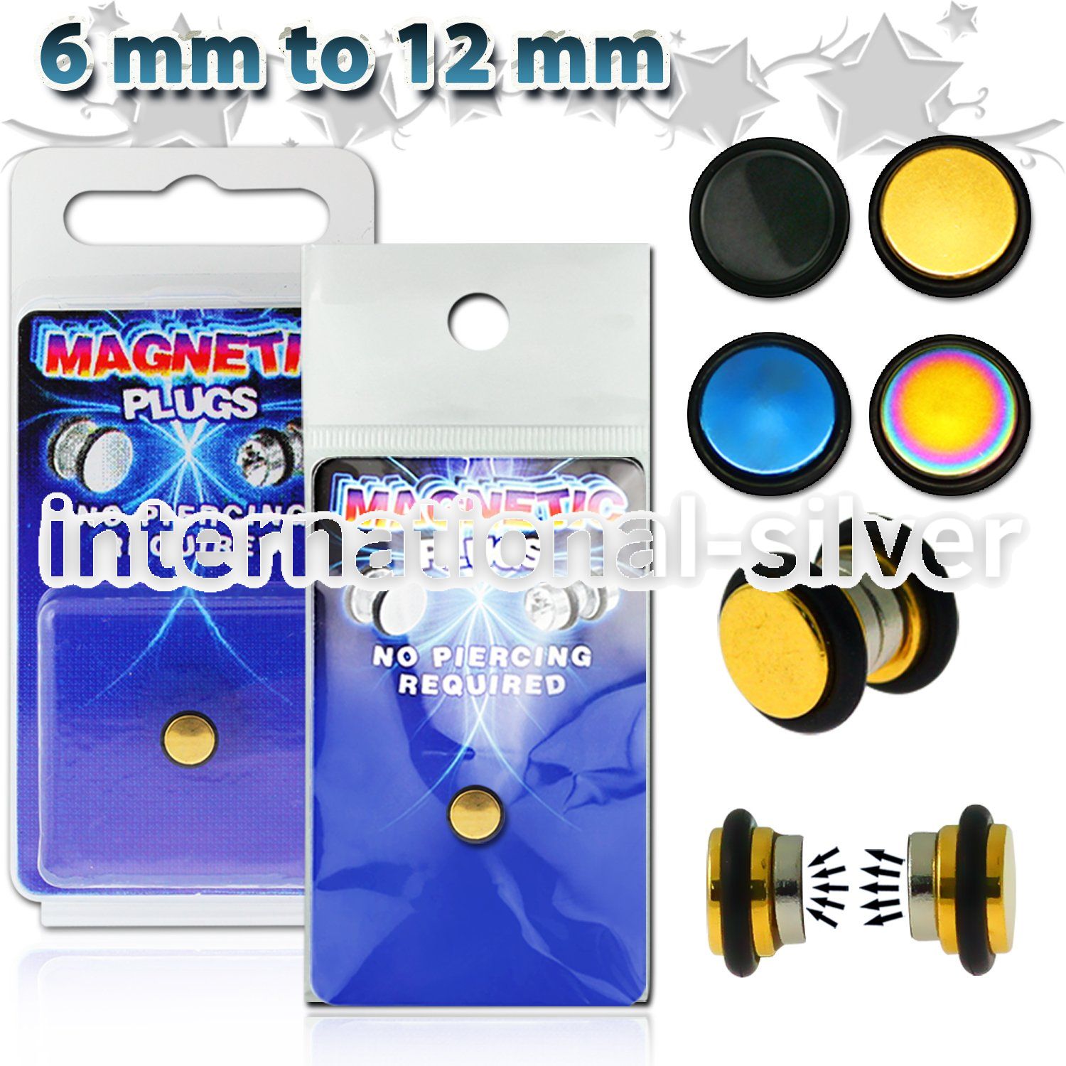 pkmp27 cheaters  illusion plugs and tapers anodized surgical steel 316l belly button