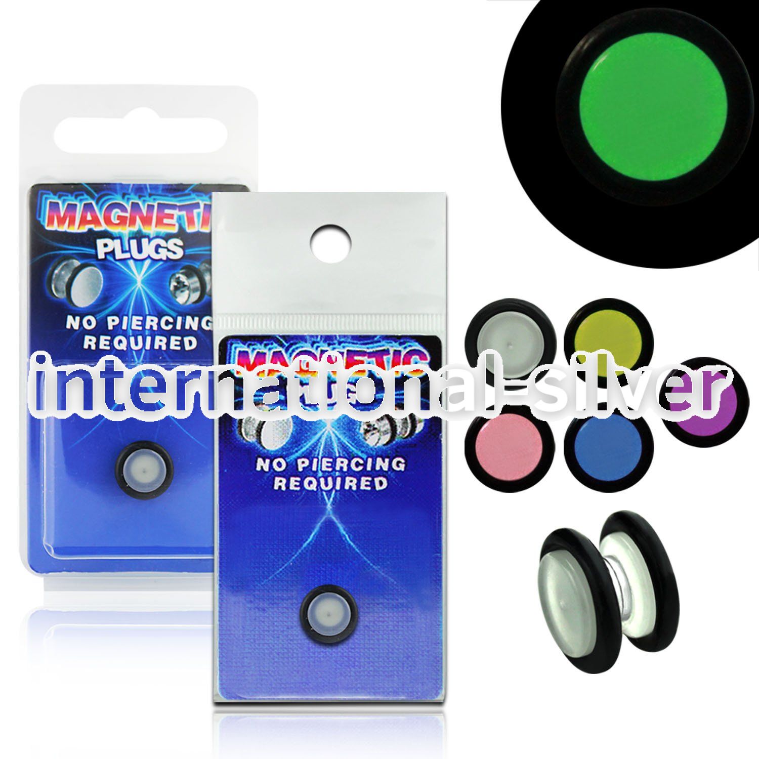 pkmp98 cheaters  illusion plugs and tapers acrylic body jewelry belly button