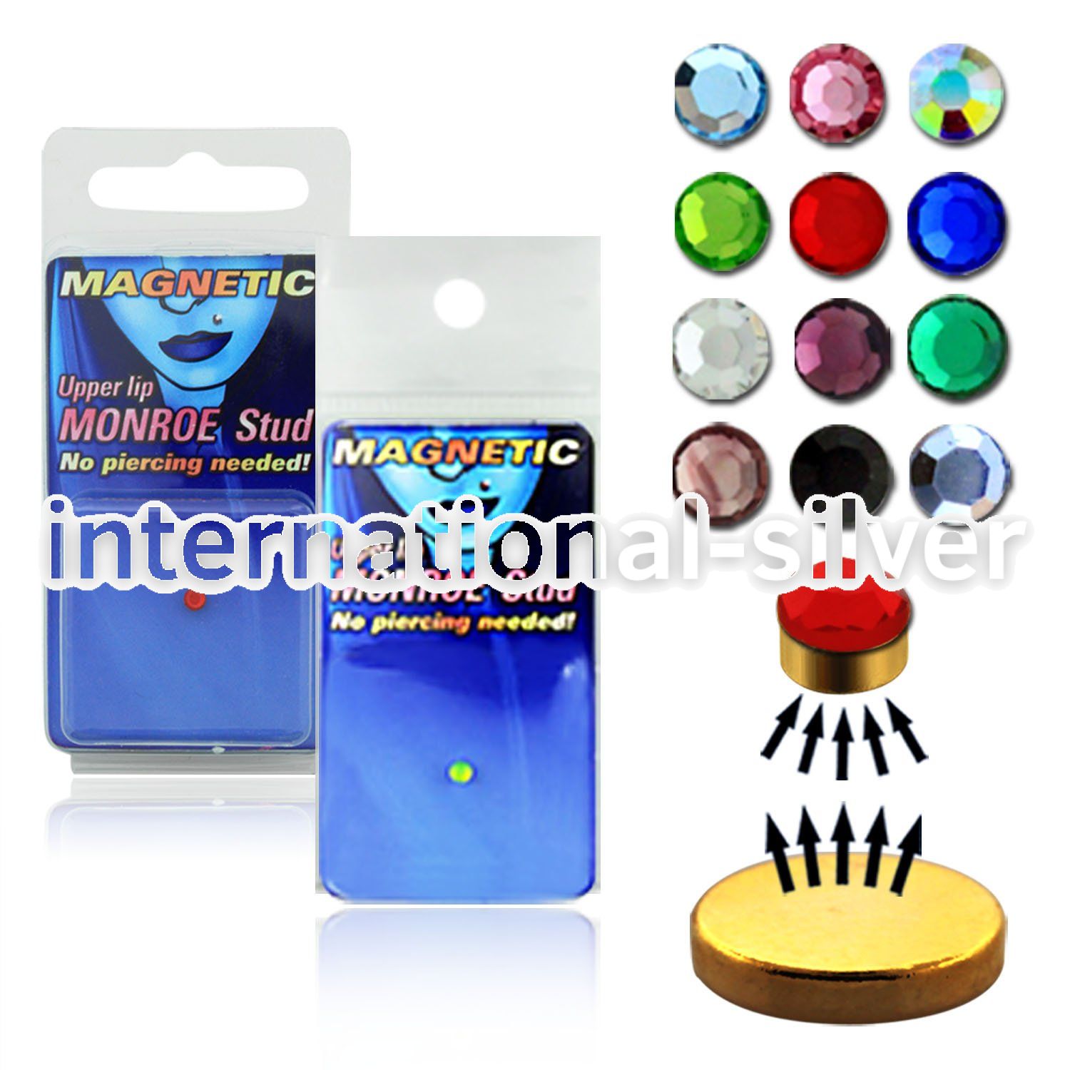 pkmr1 fake illusion body jewelry others belly button