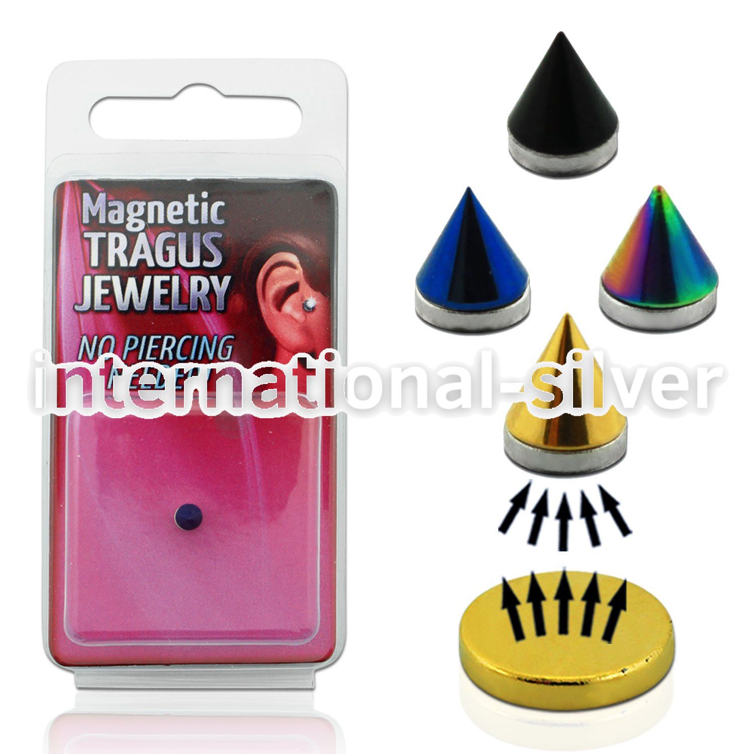 pktg3 fake illusion body jewelry anodized surgical steel 316l belly button