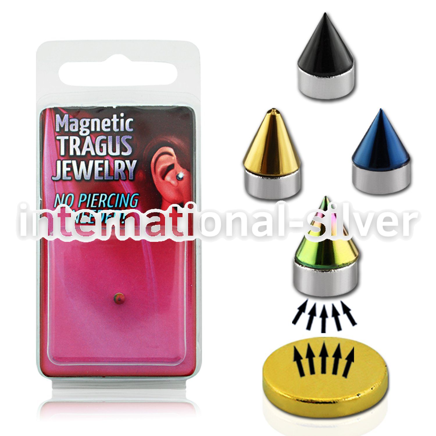 pktg4 fake illusion body jewelry anodized surgical steel 316l belly button