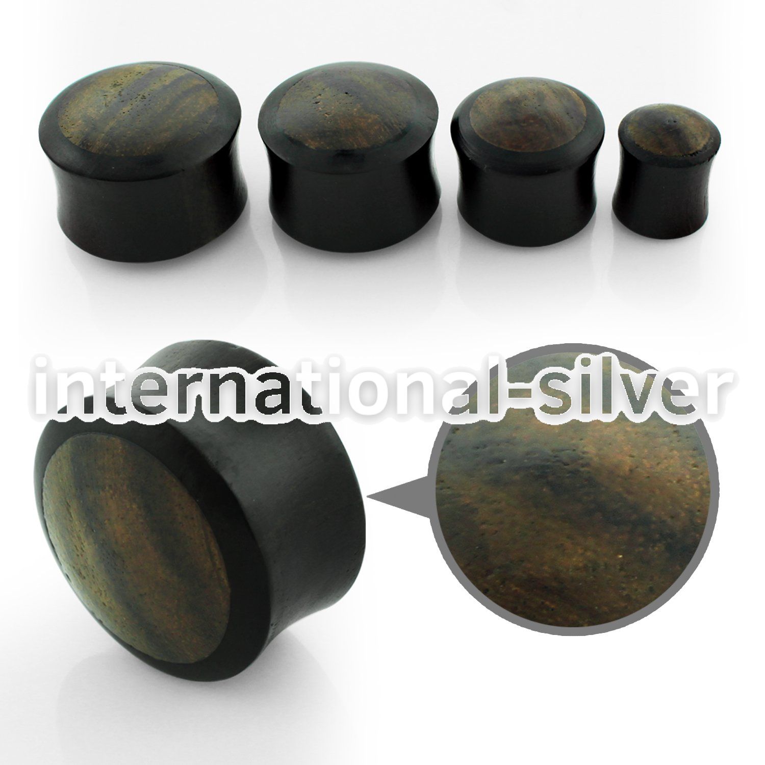 pkwn plugs gauges organic body jewelry ear lobe