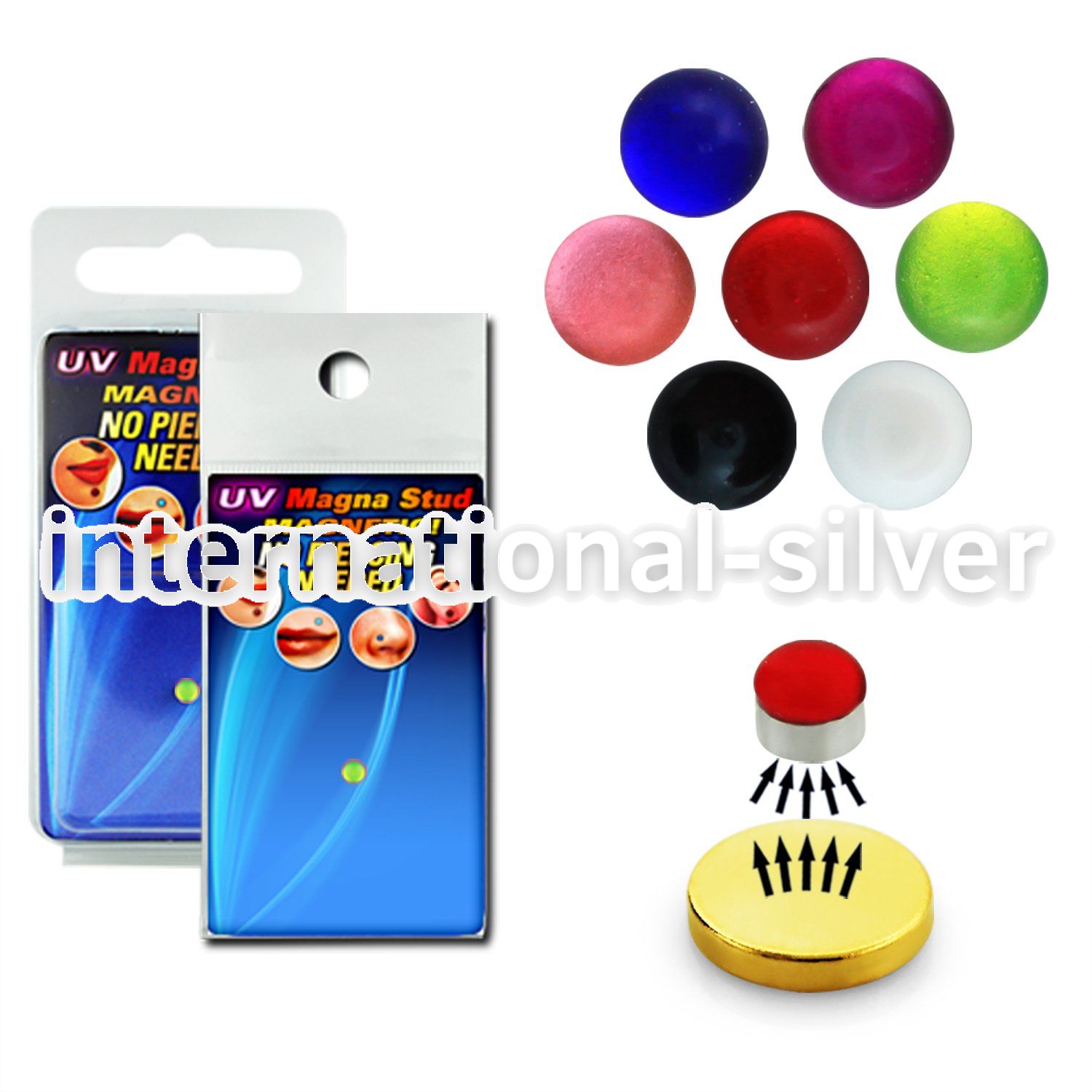 pmgvb3 fake illusion body jewelry acrylic body jewelry nose