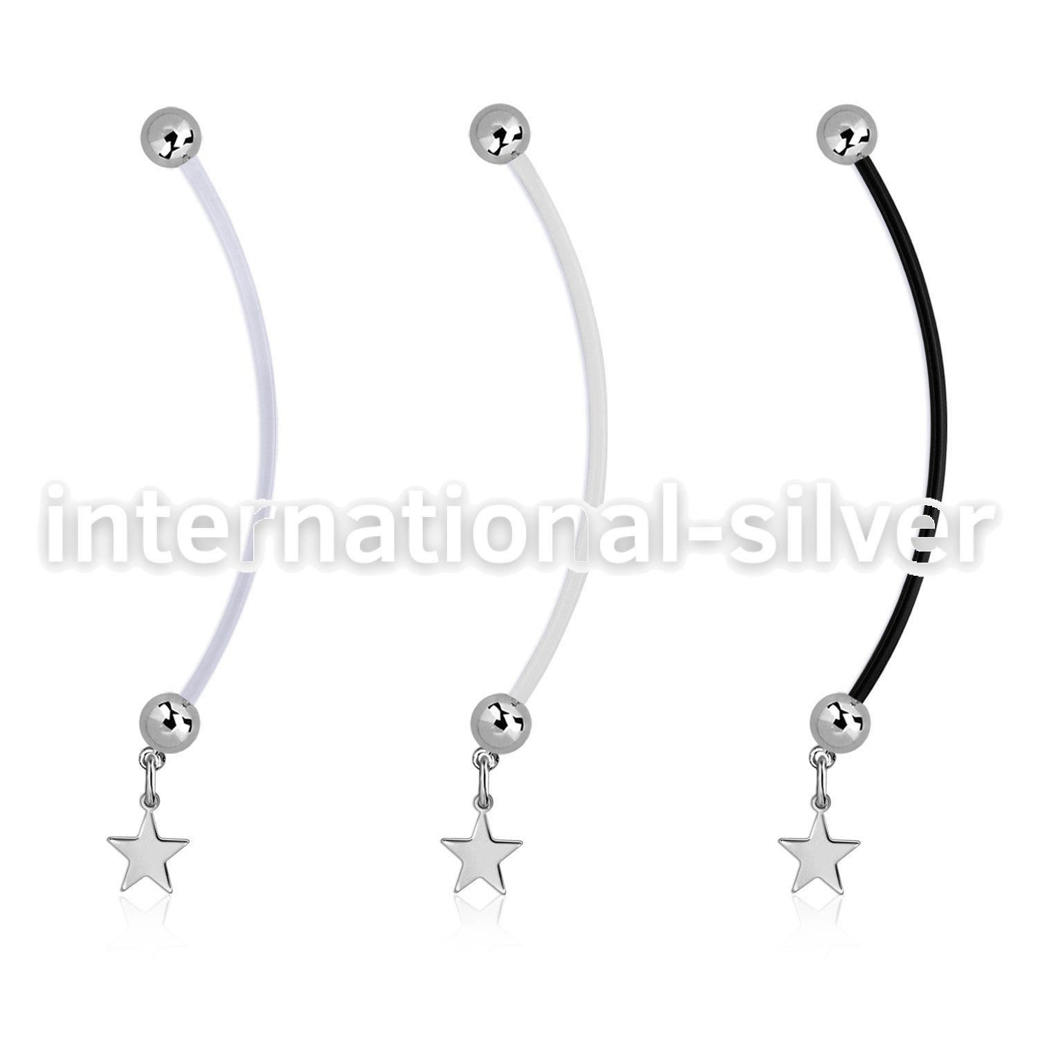 pnd770 bio flex & ptfe belly bananas belly piercing