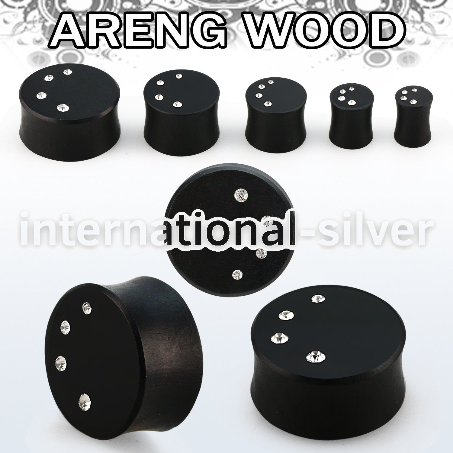 pwkkca plugs gauges organic body jewelry ear lobe