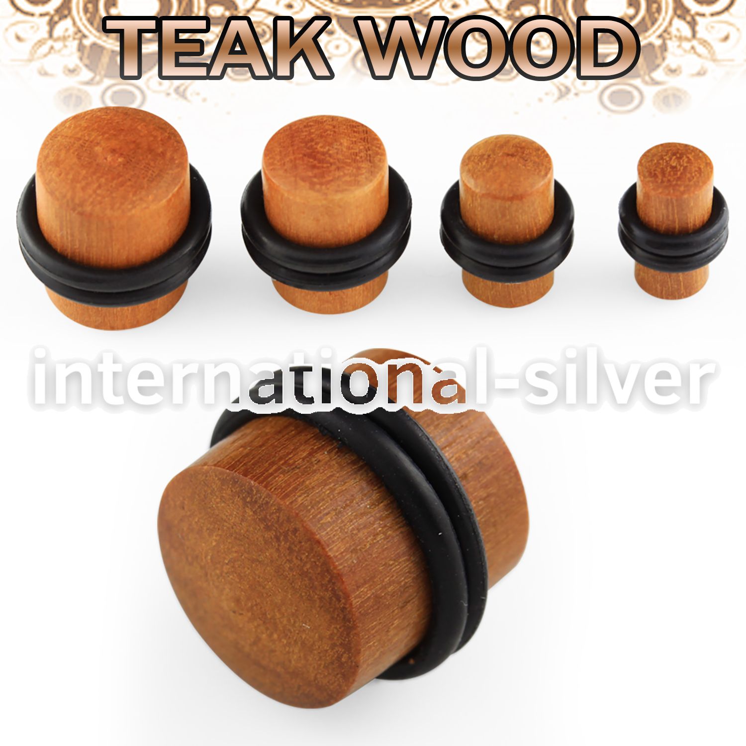 pwtr plugs gauges organic body jewelry ear lobe