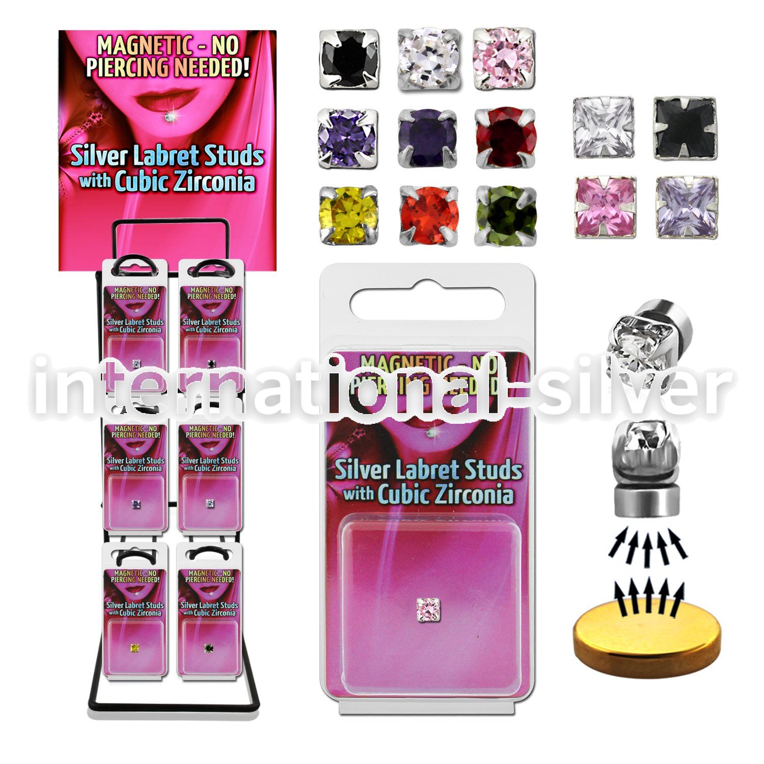 rkpkmz fake illusion body jewelry silver 925 belly button