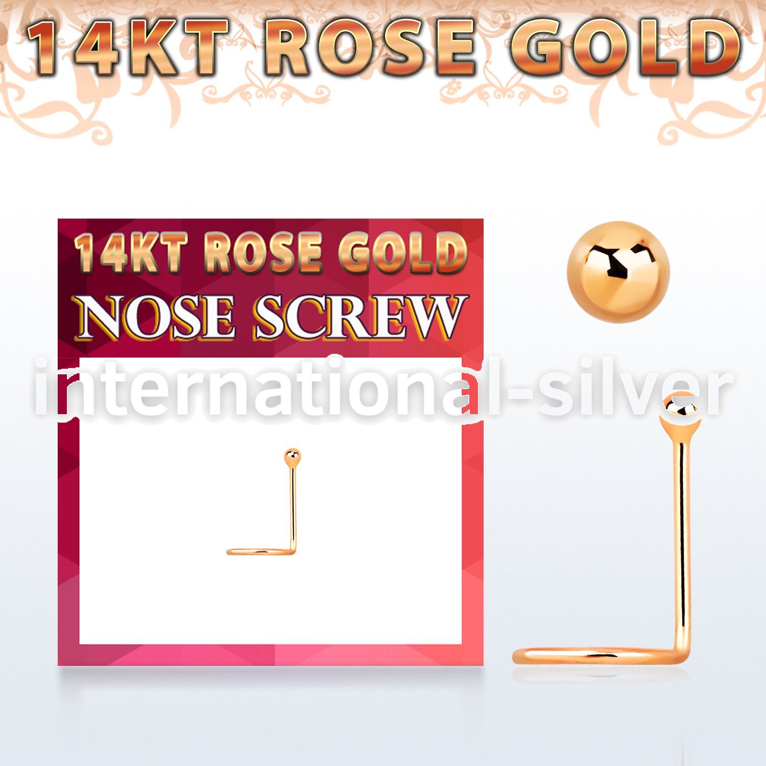 rscb1 l shape nose studs gold nose