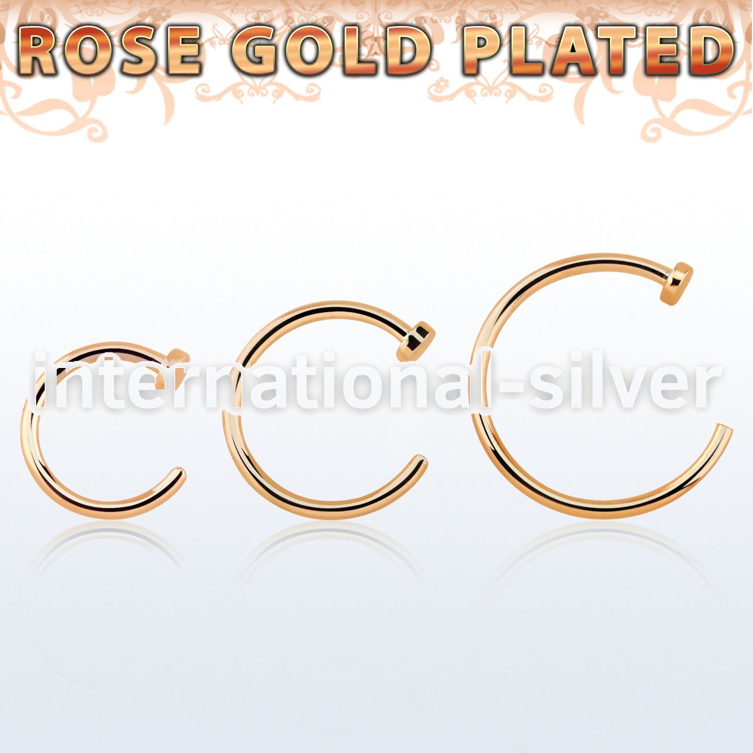 rscln20 nose hoop silver 925 nose