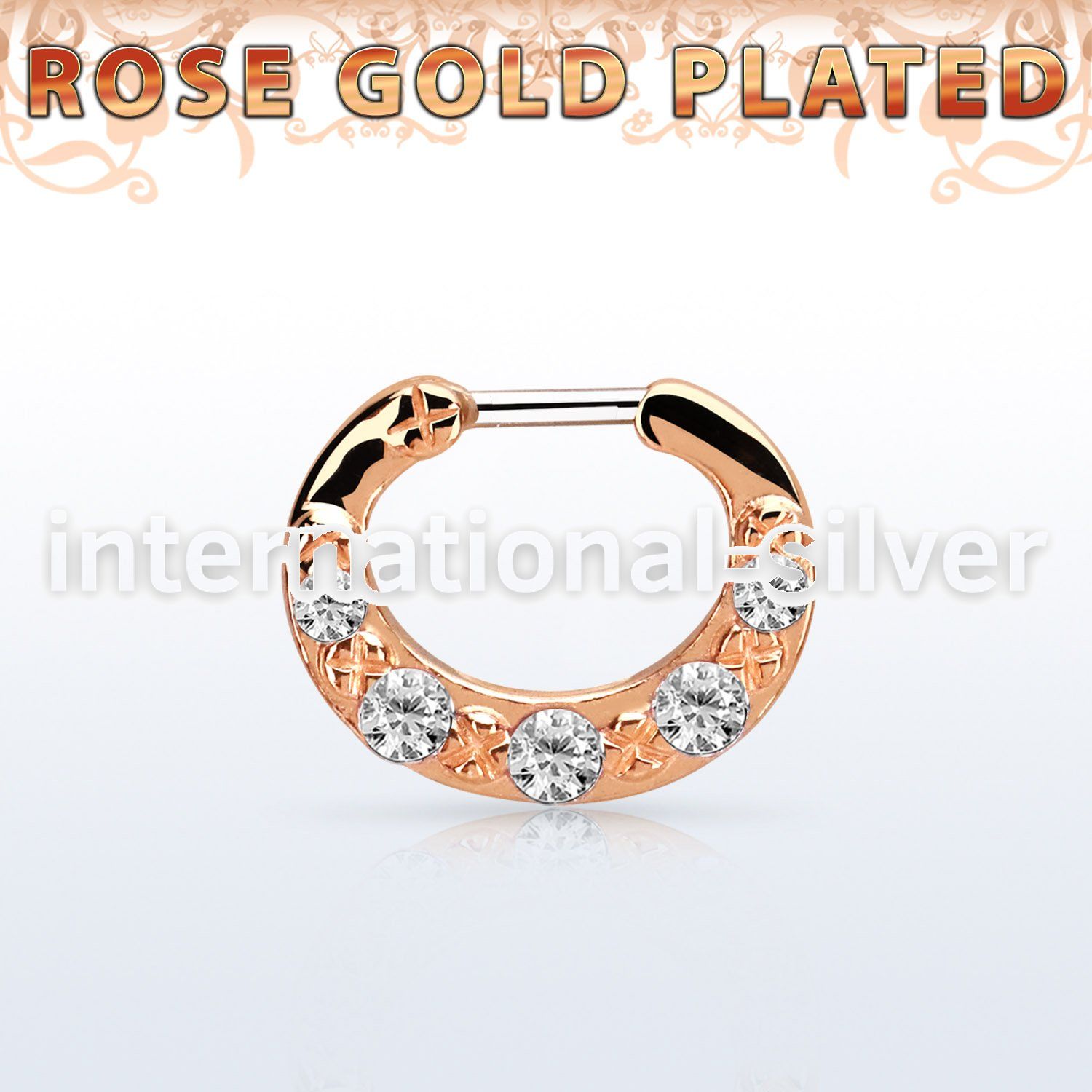 rsepg16 straight barbells silver 925 septum