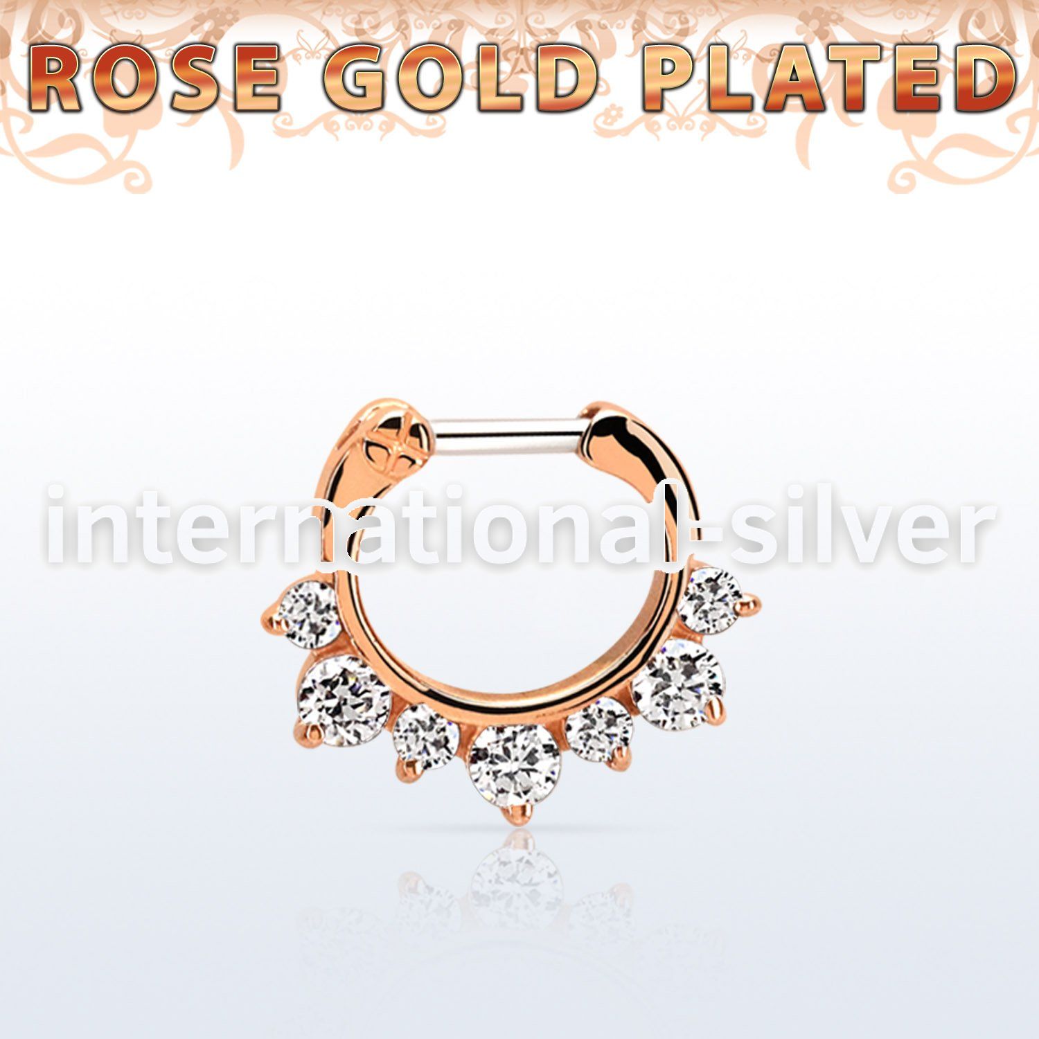 rseph16 straight barbells silver 925 septum