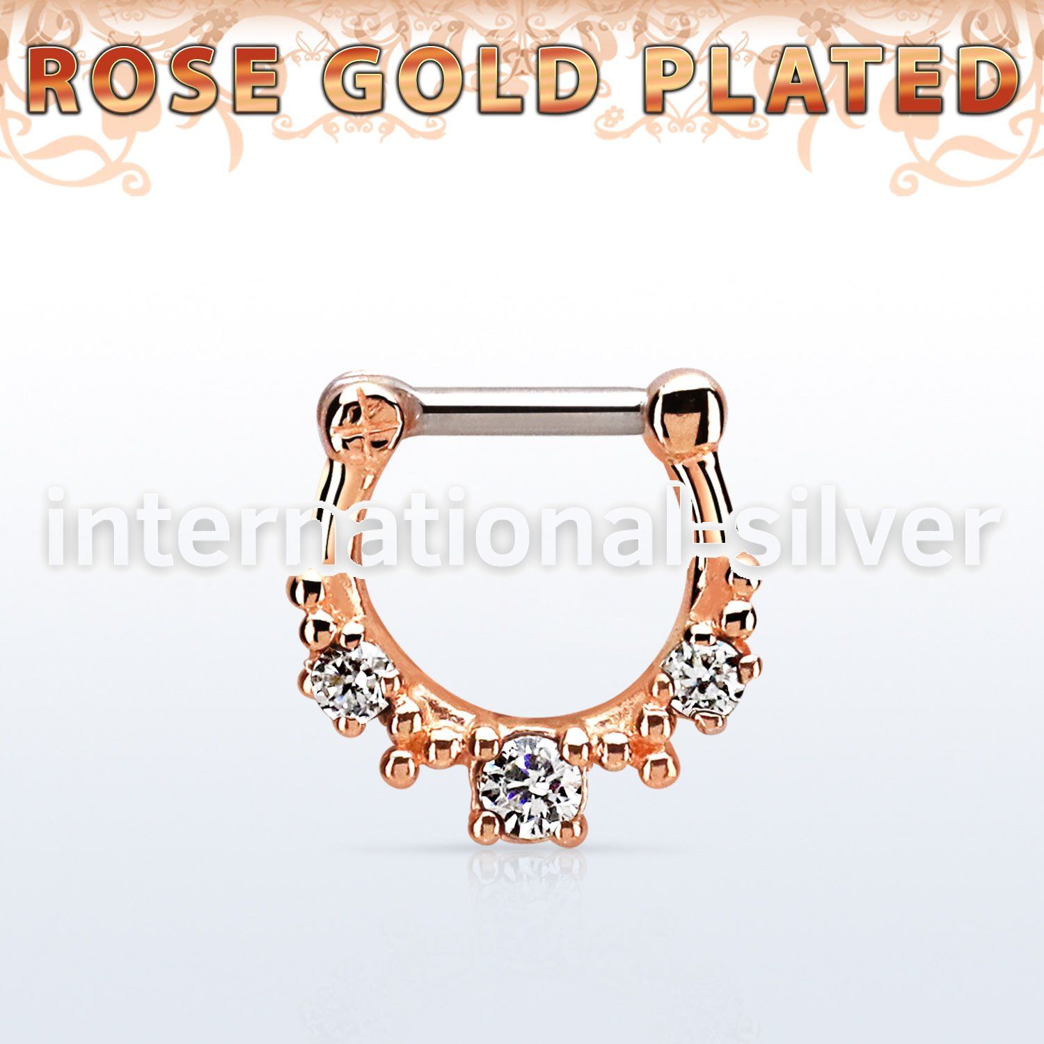 rsepl14 straight barbells silver 925 septum