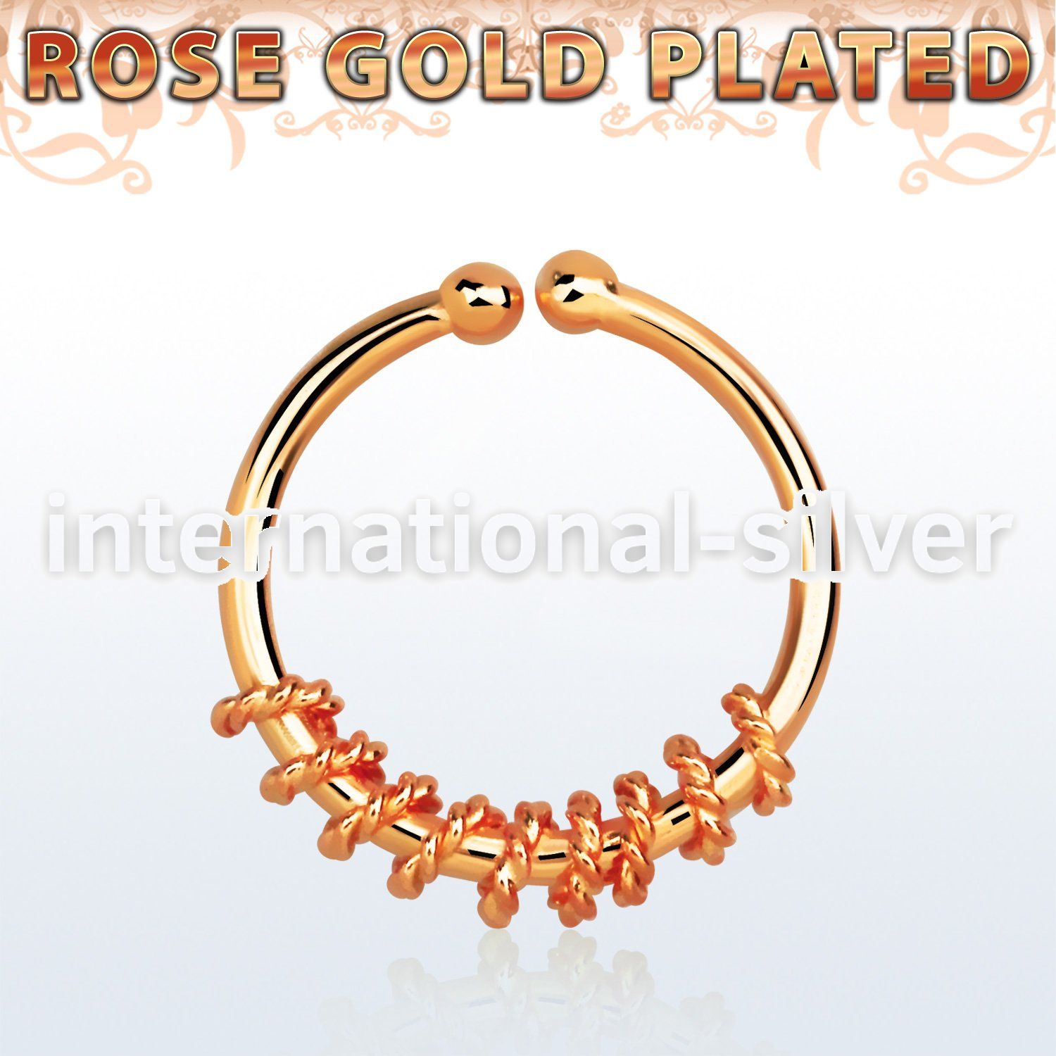 rssep12a fake illusion body jewelry silver 925 septum