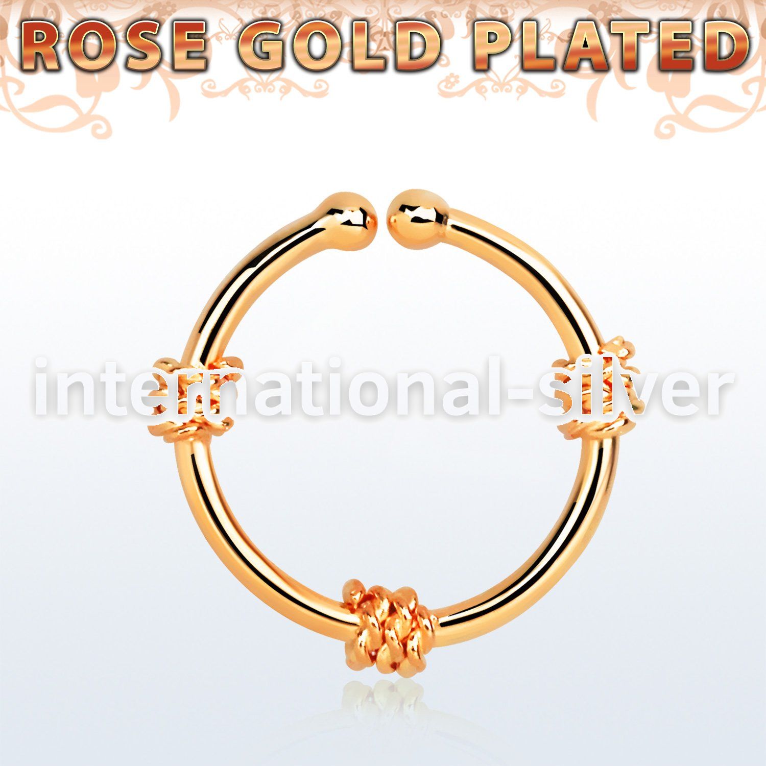 rssep12g fake illusion body jewelry silver 925 septum