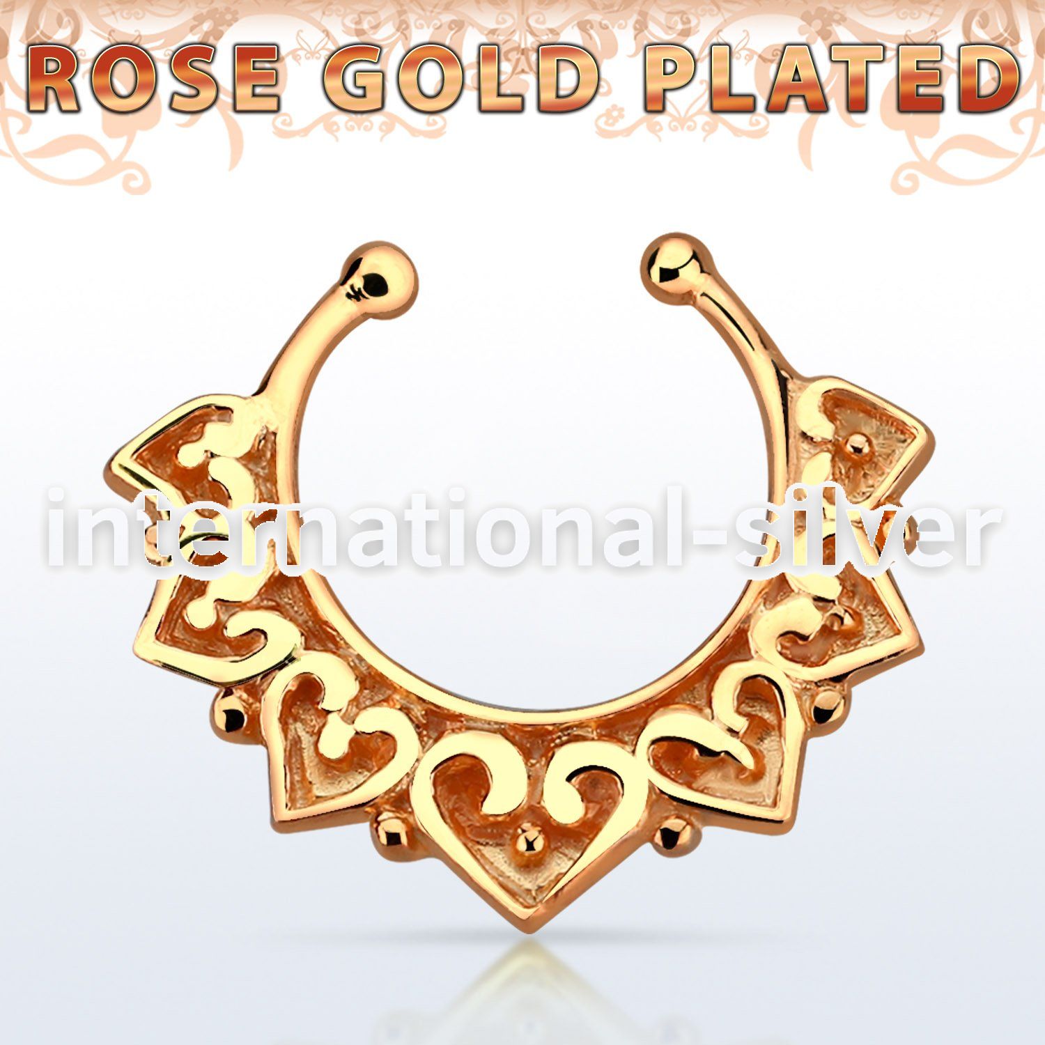 rssepd11 fake illusion body jewelry silver 925 septum