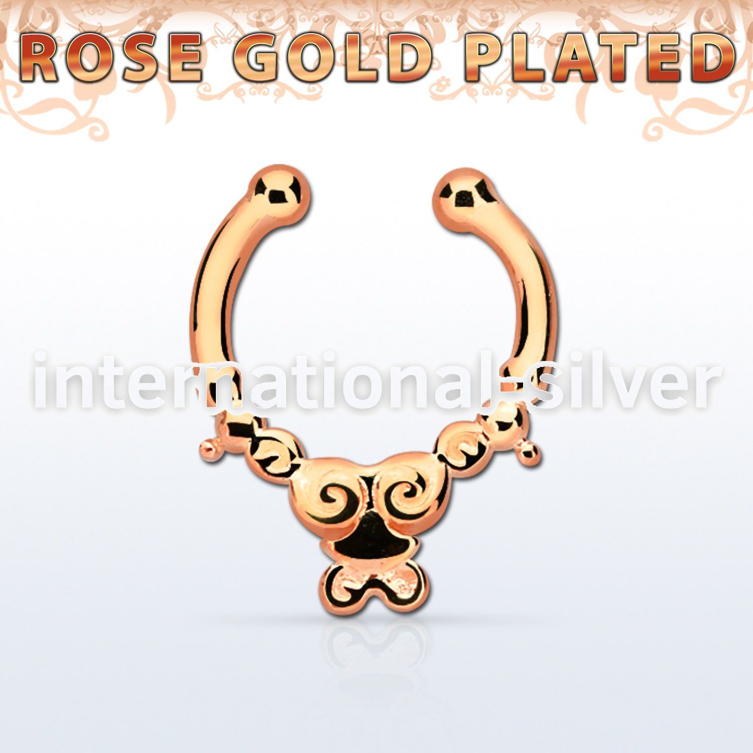 rssepd2 fake illusion body jewelry silver 925 septum