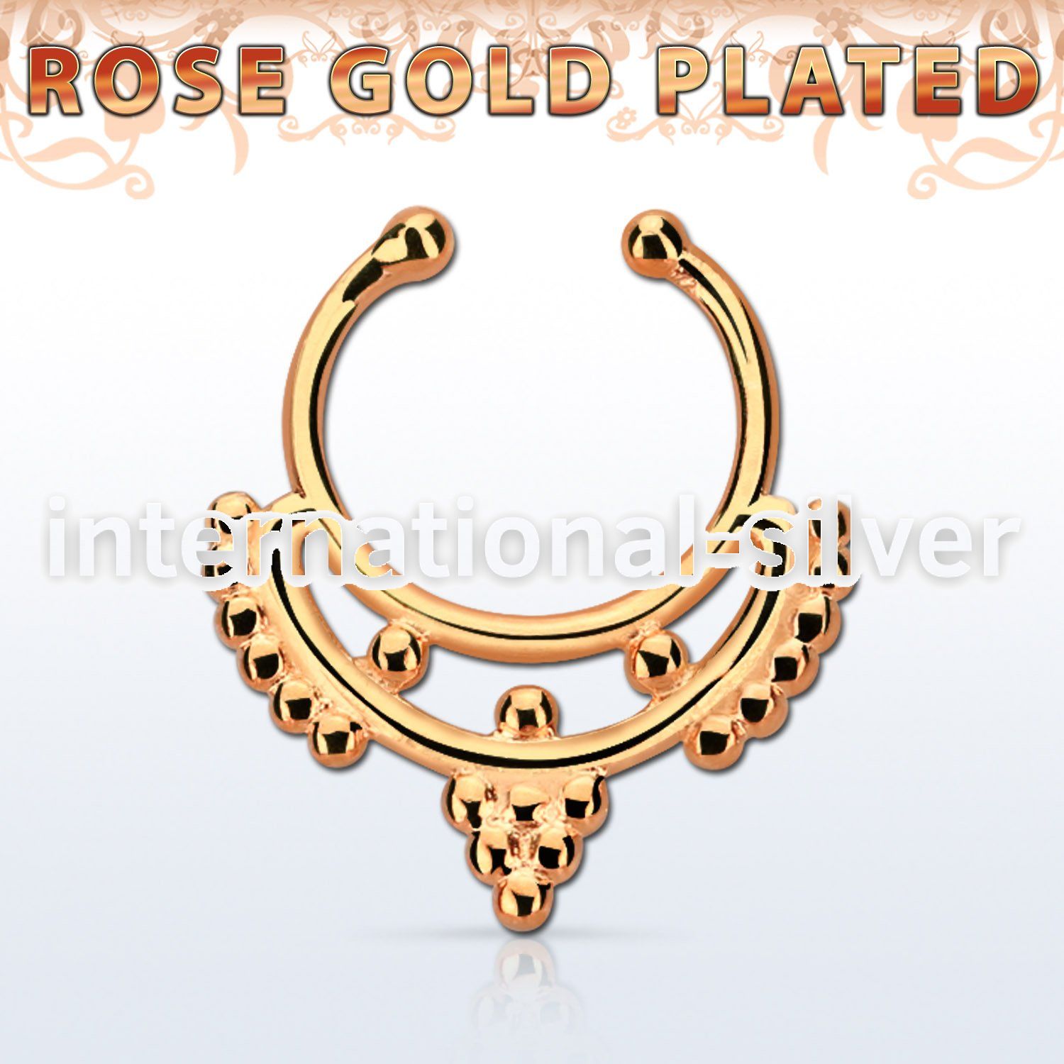 rssepd4 fake illusion body jewelry silver 925 septum