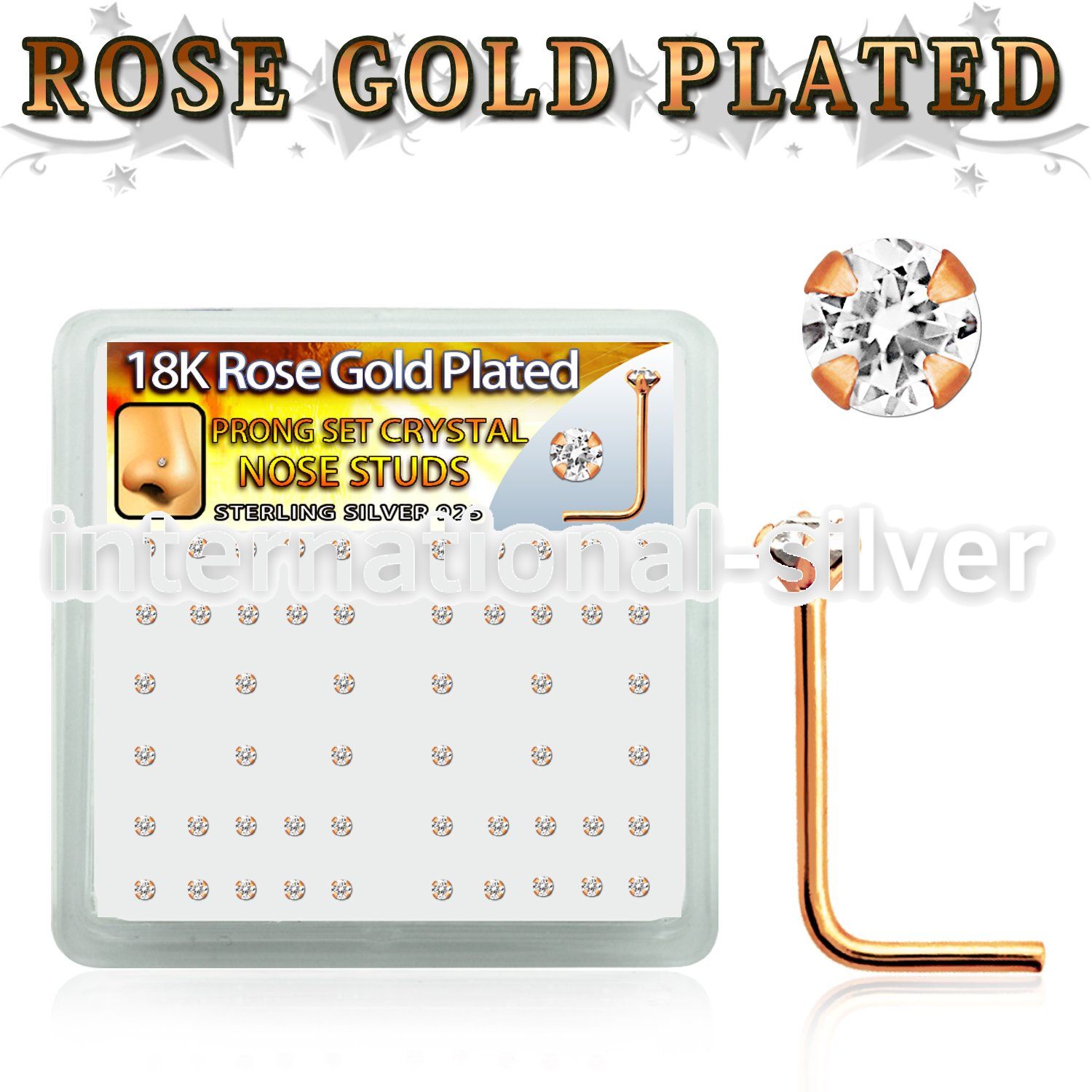 rssp14xc l shape nose studs silver 925 nose