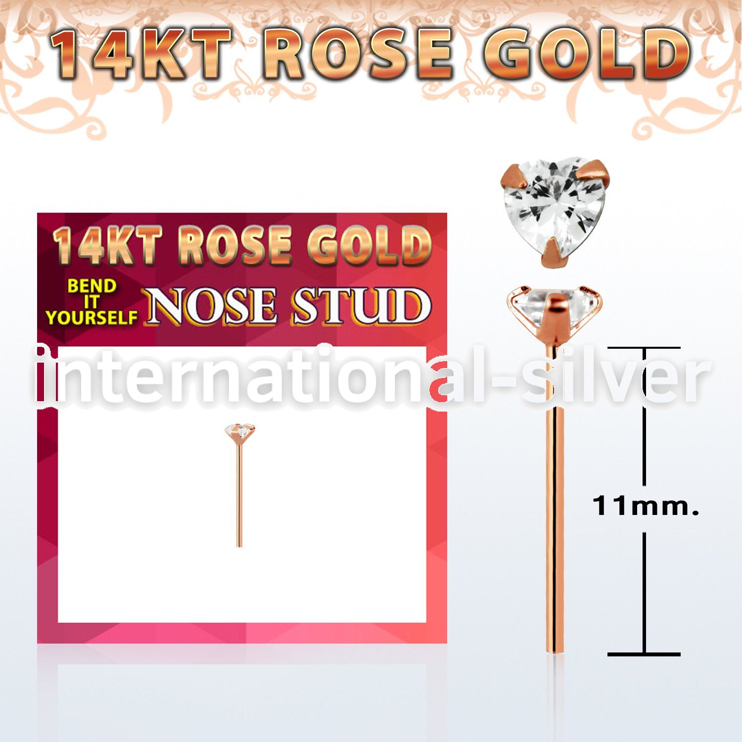 ryzhc1 bend it to fit nose studs gold nose