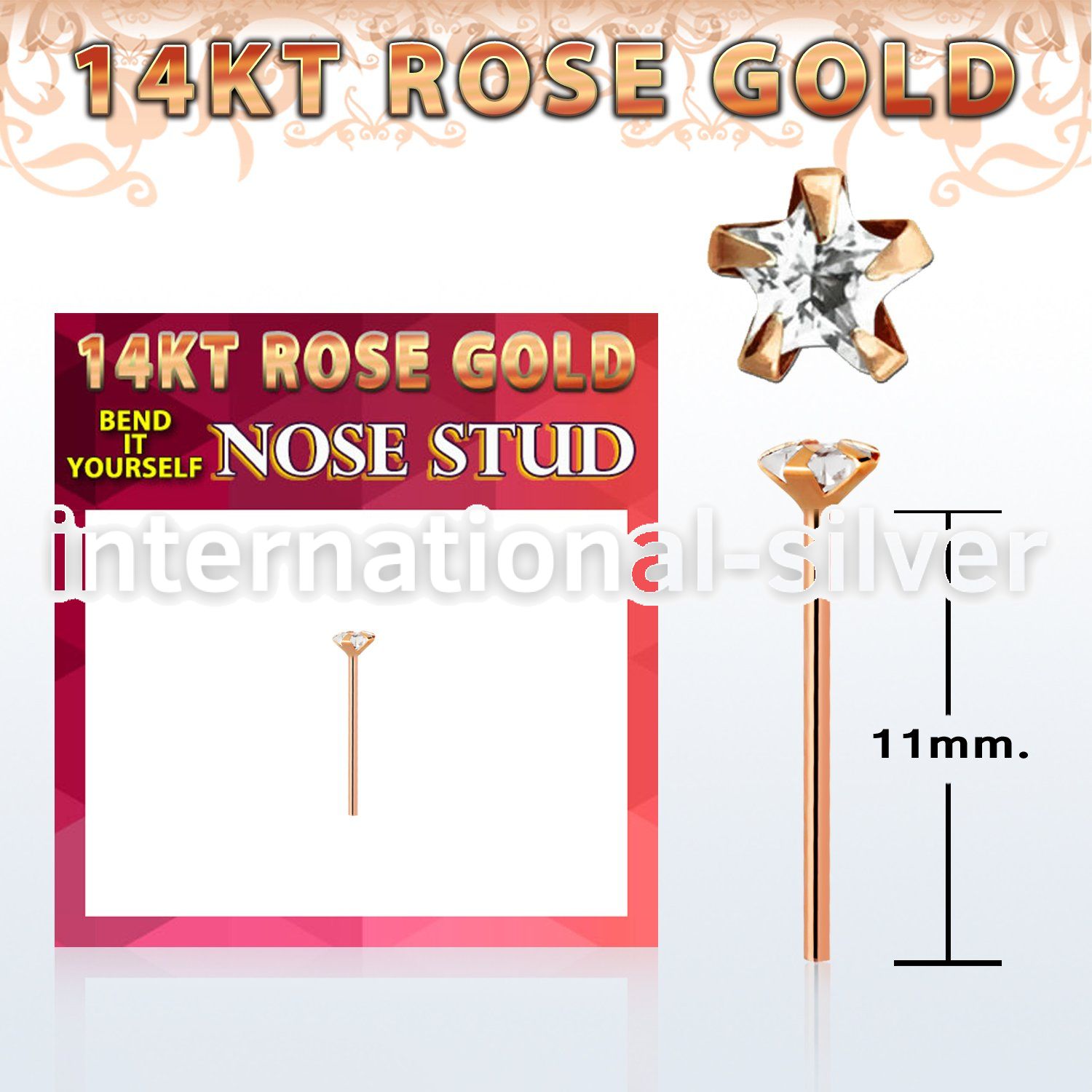 ryzsc1 bend it to fit nose studs gold nose