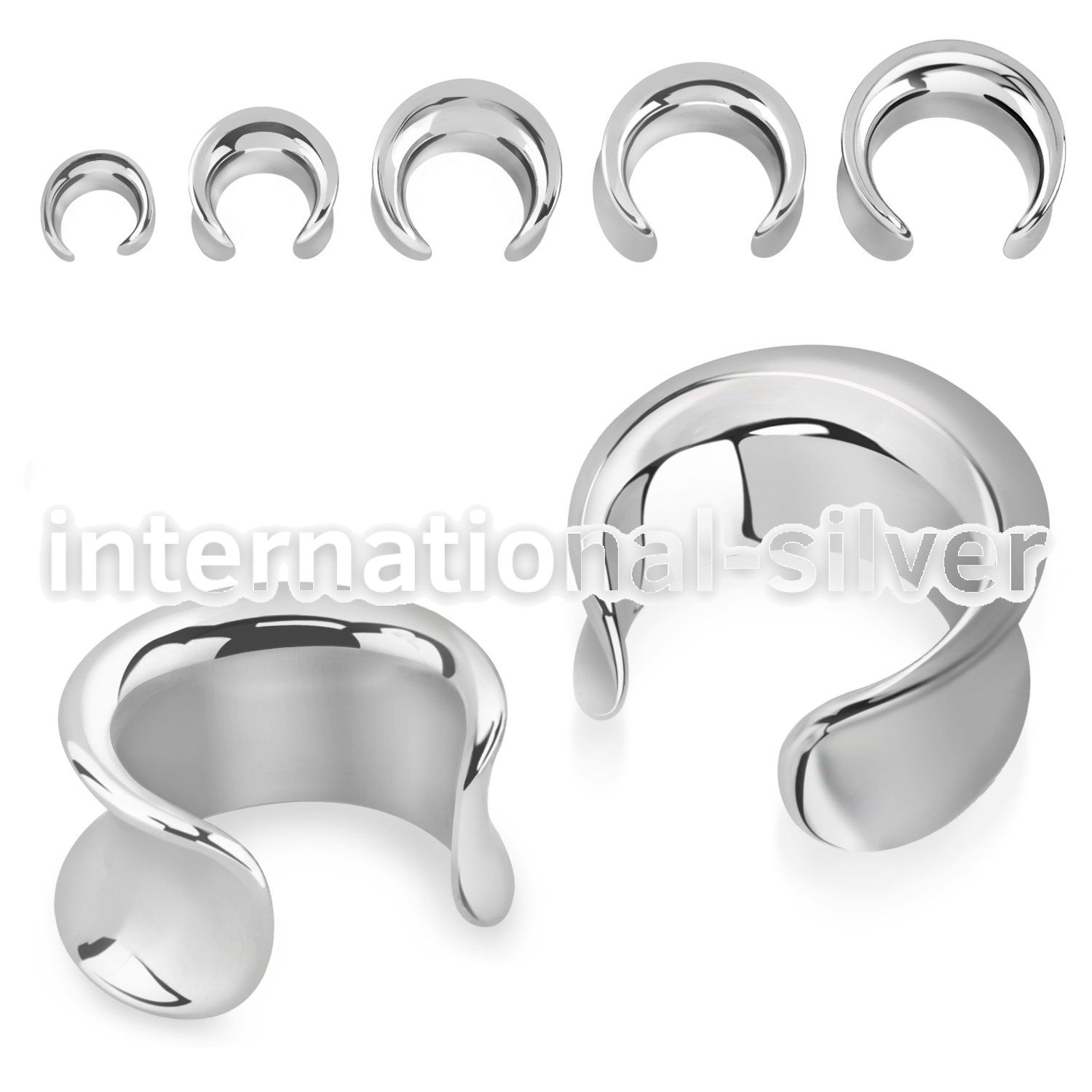 sdp mirror polished surgical steel saddle ear plug