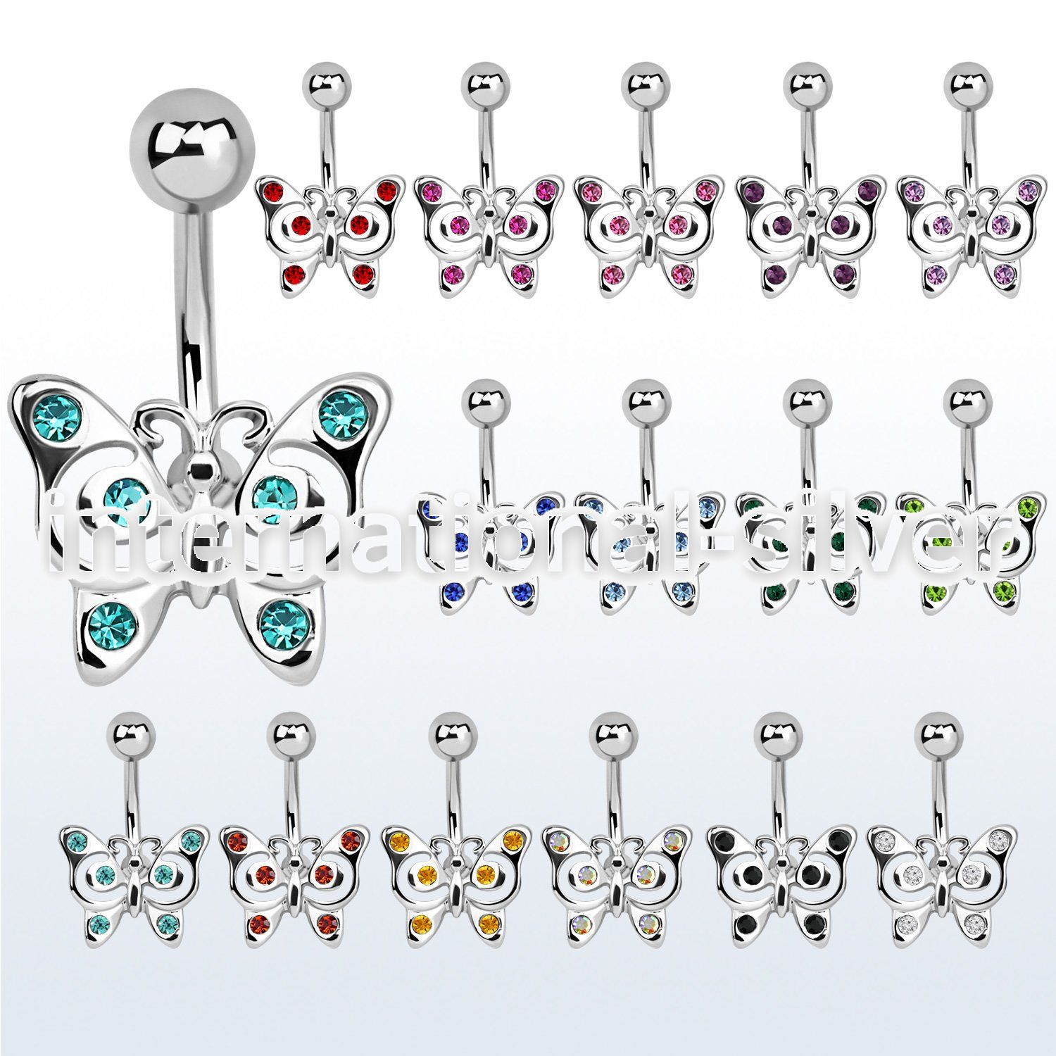 se013 belly rings surgical steel 316l belly button