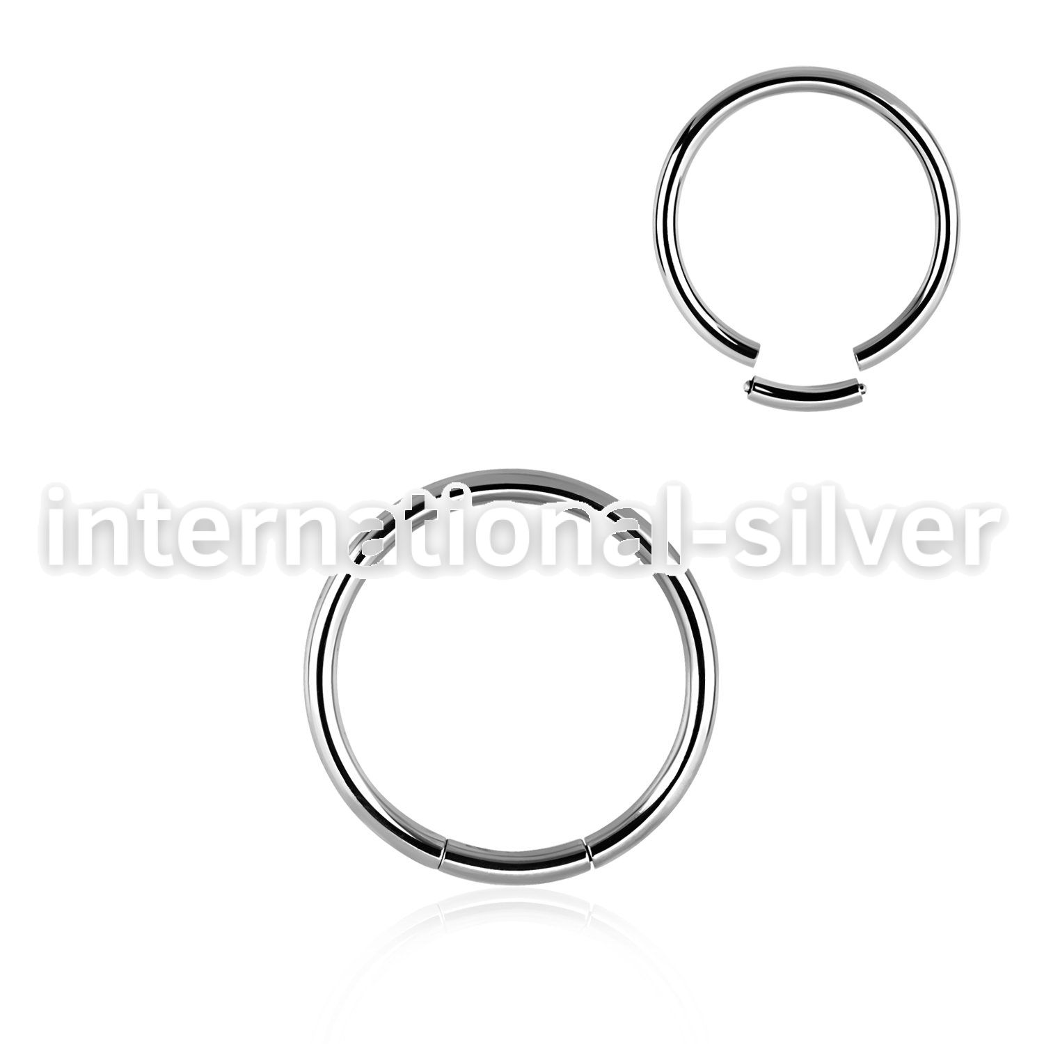 seg14 seamless segment rings surgical steel 316l ear lobe