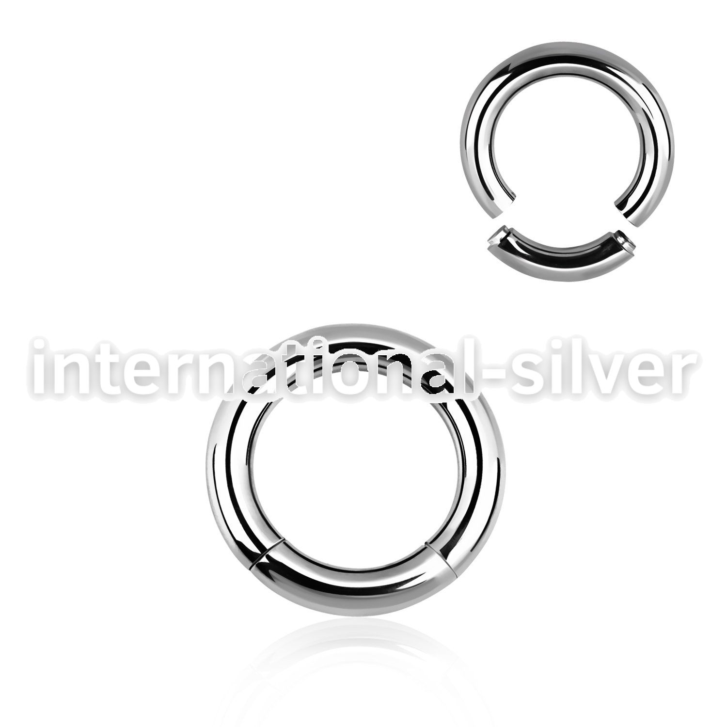 seg8 seamless segment rings surgical steel 316l ear lobe