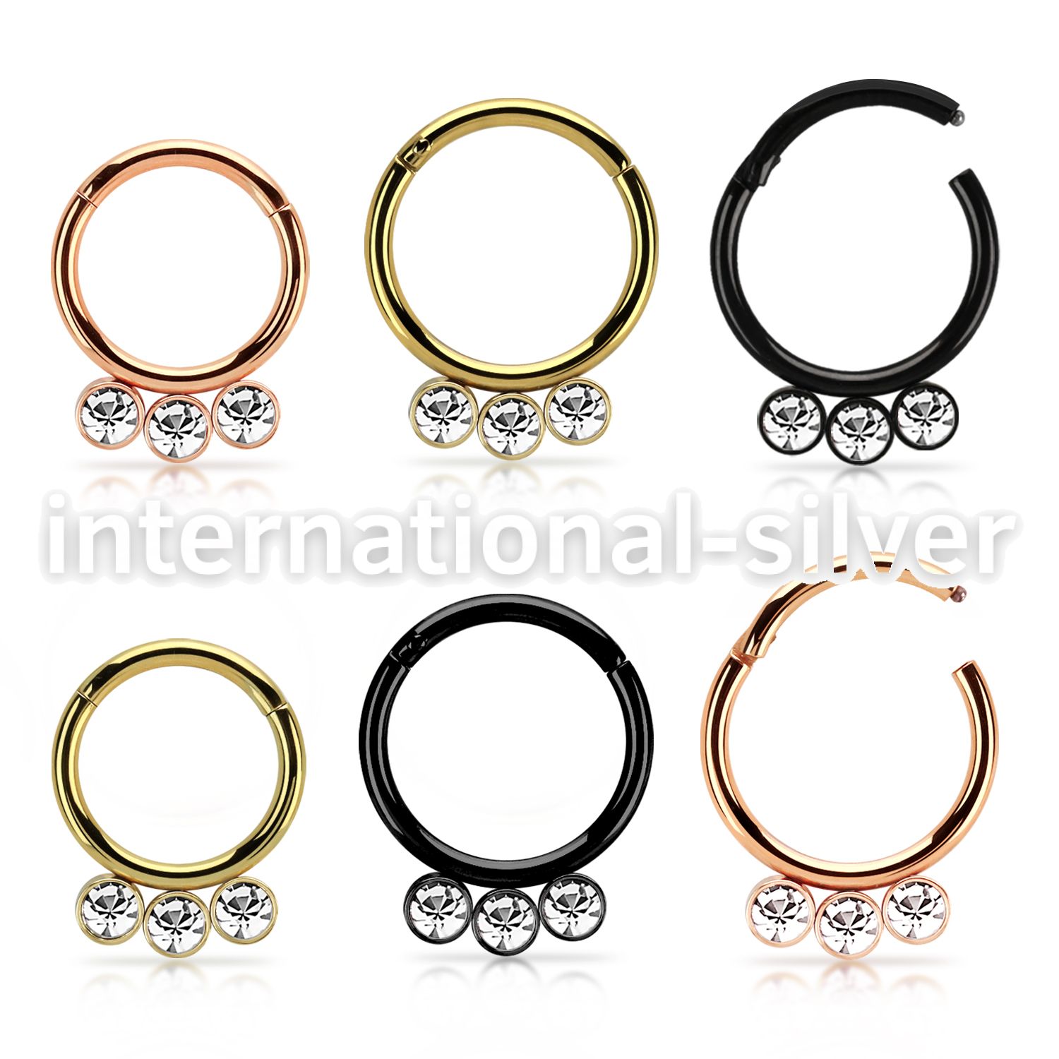 seght16f anodized surgical steel seamless and segment rings ear othersear lobe ear otherseyebrow helix intim septum piercing