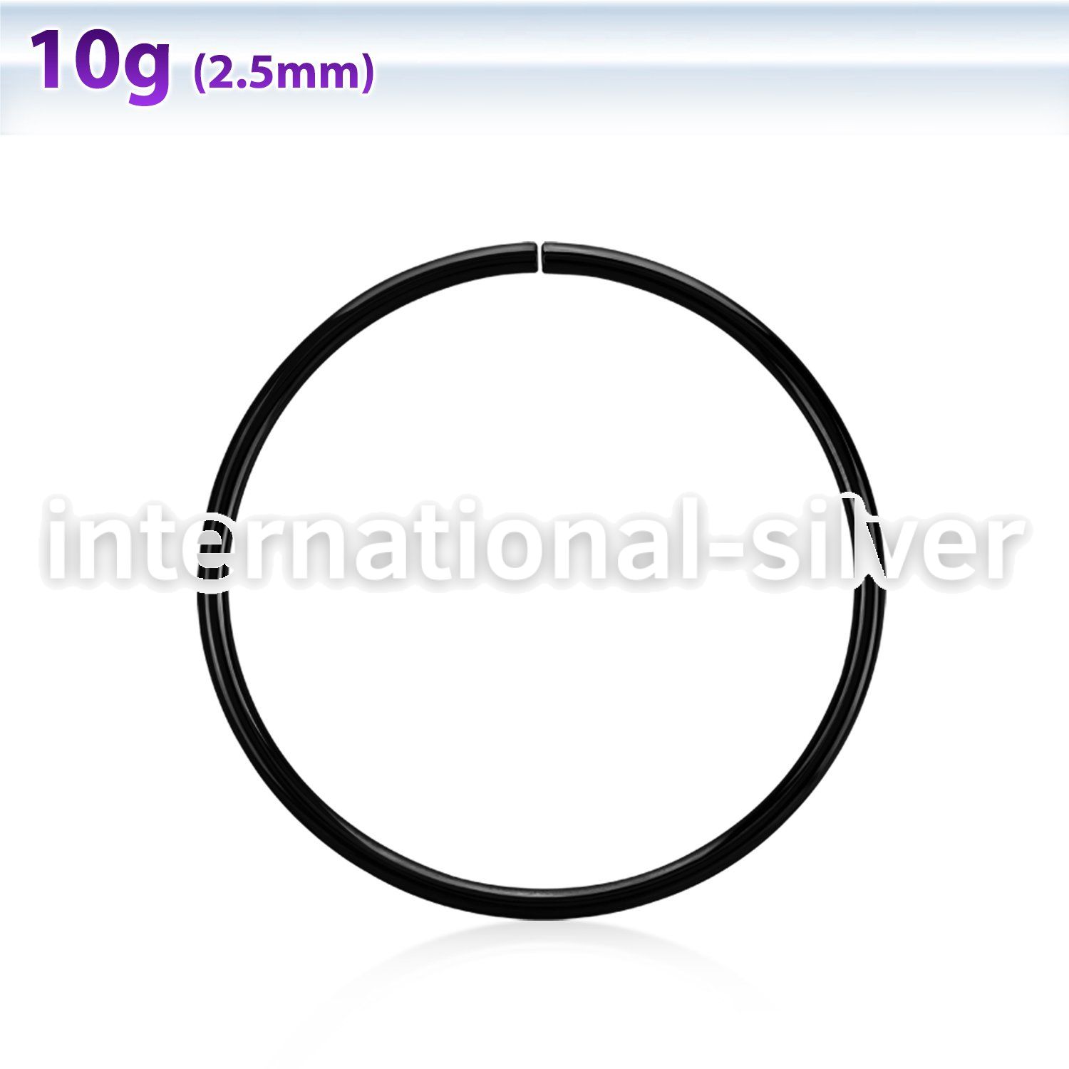 sellb black pvd plated surgical steel xl sized seamless ring