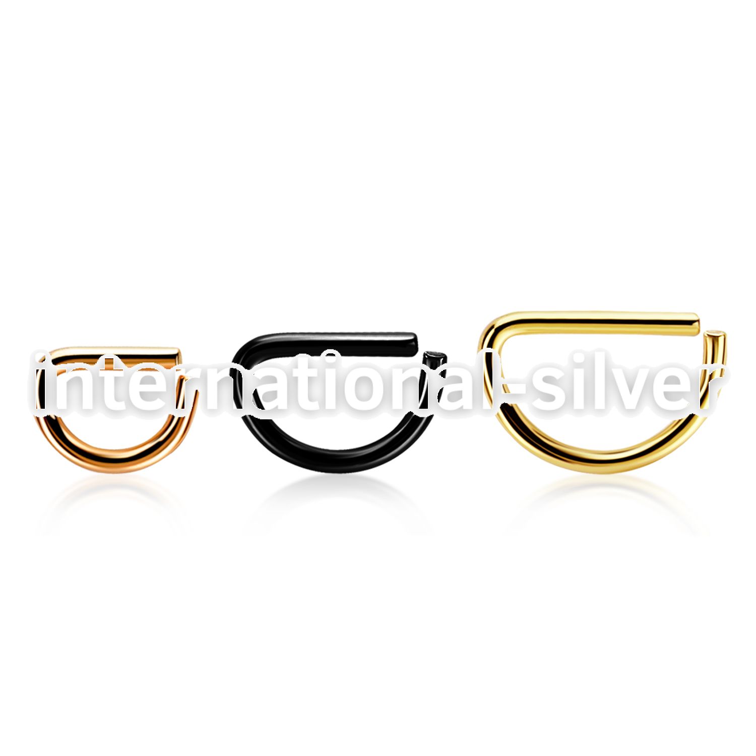 seltd16 seamless   segment rings anodized surgical steel 316l helix