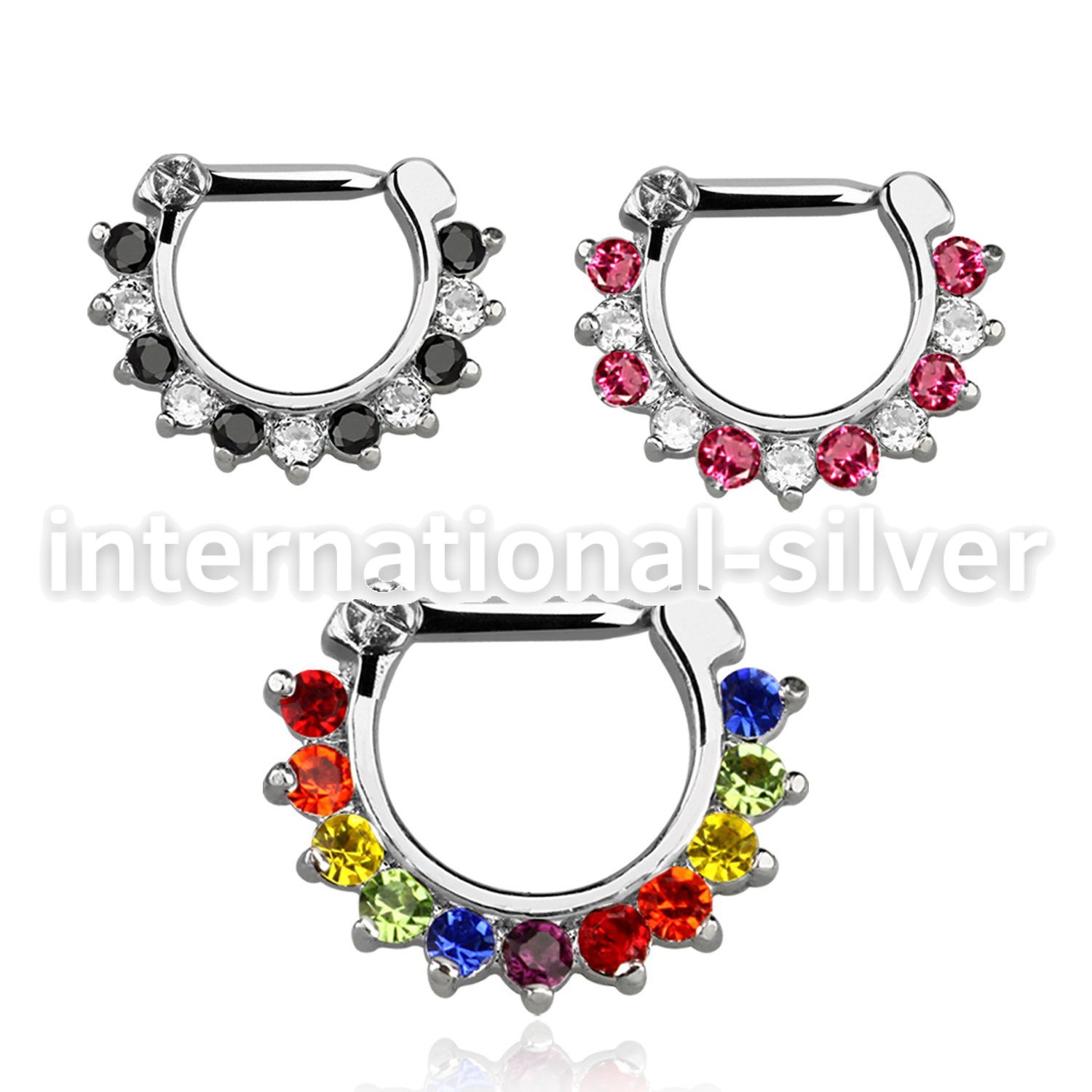 sepcx14 straight barbells surgical steel 316l septum