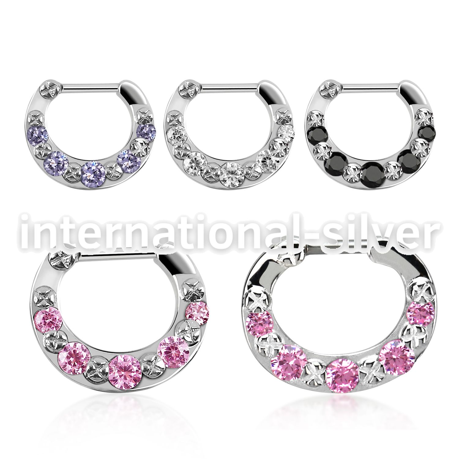 sepg16 straight barbells surgical steel 316l septum