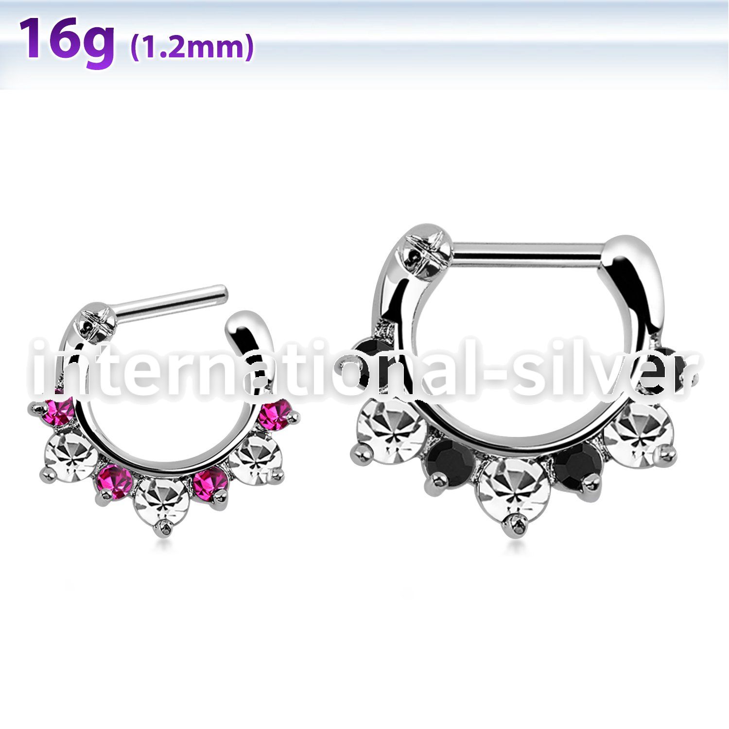 sephx16 straight barbells surgical steel 316l septum