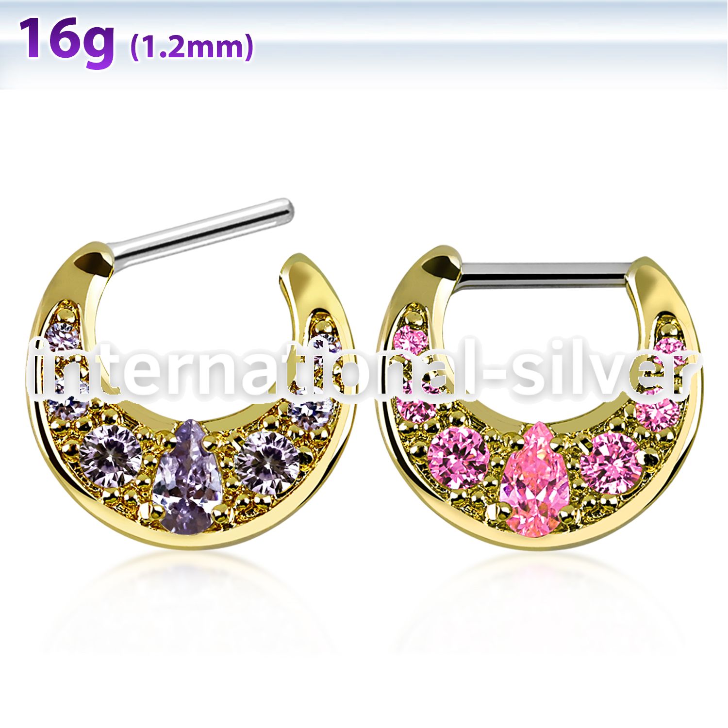 sepi16 straight barbells surgical steel 316l septum