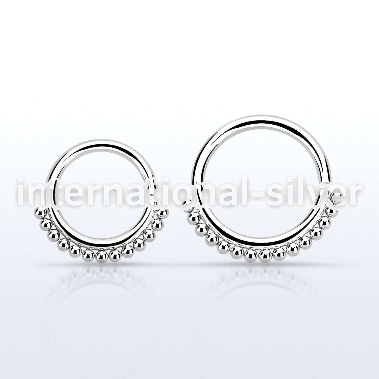 sepn seamless segment rings surgical steel 316l ear lobe