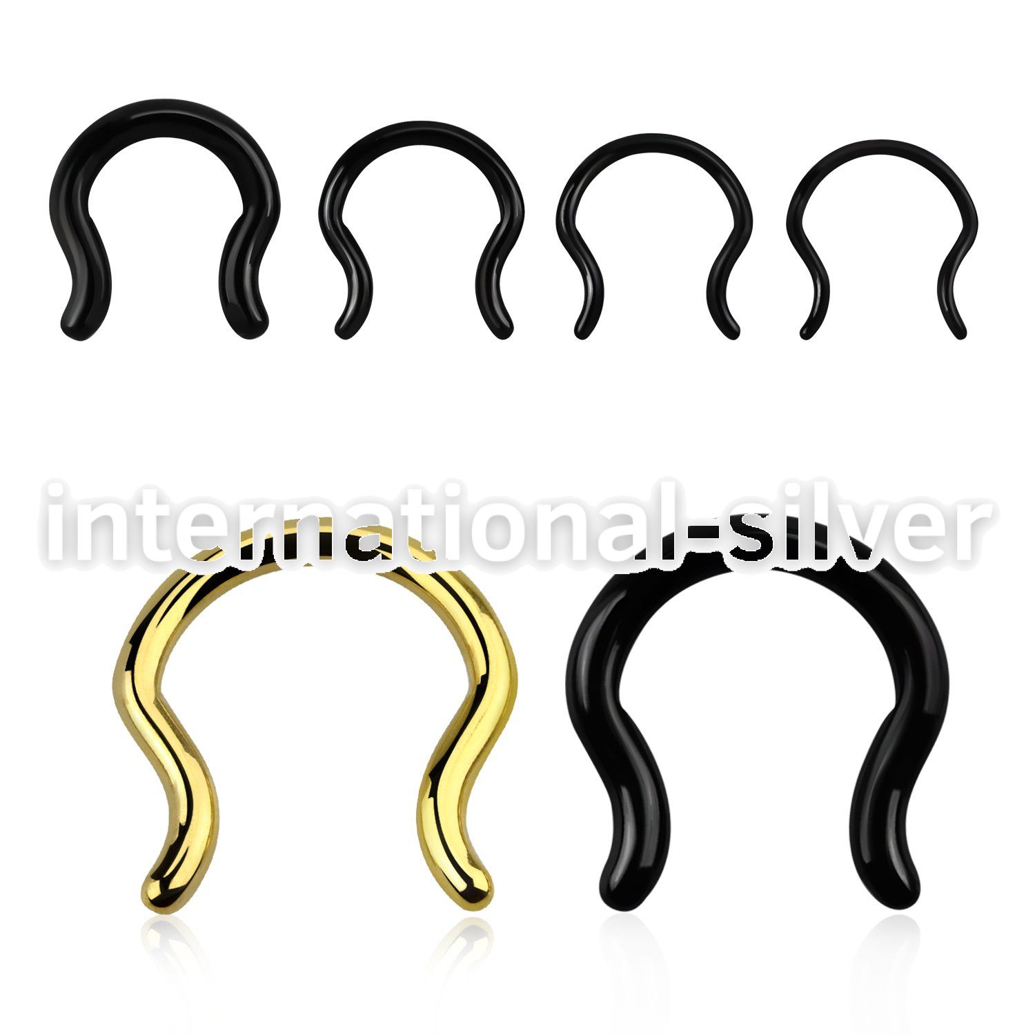 septd straight barbells anodized surgical steel 316l septum