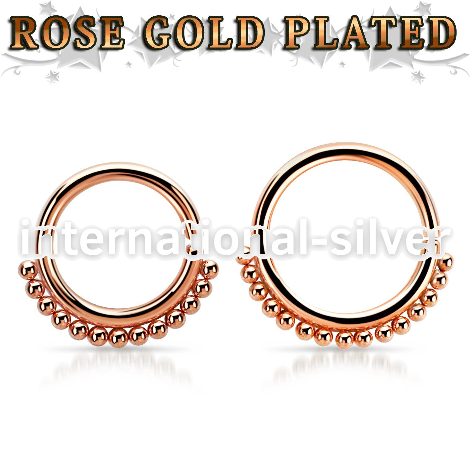 septtn seamless   segment rings anodized surgical steel 316l septum