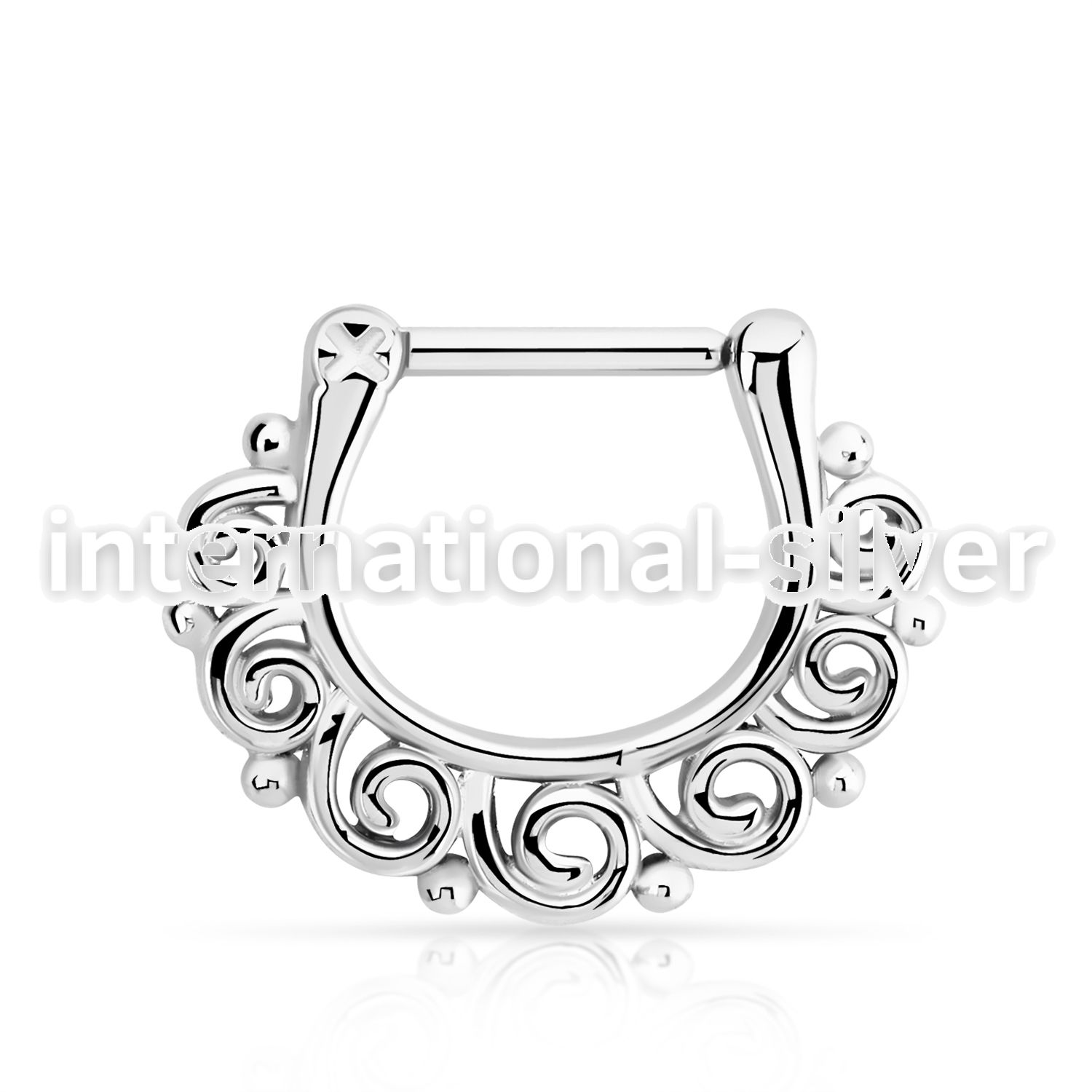 sepw16 straight barbells surgical steel 316l septum