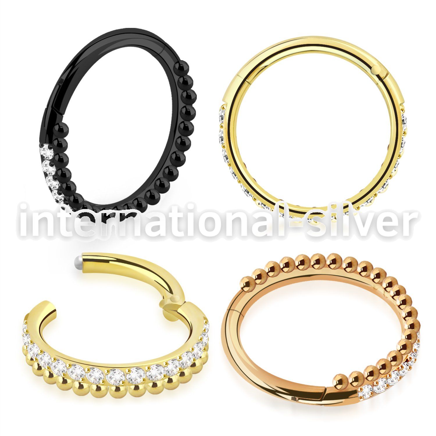 sgtsh43 anodized plating steel hinged segment hoop chain